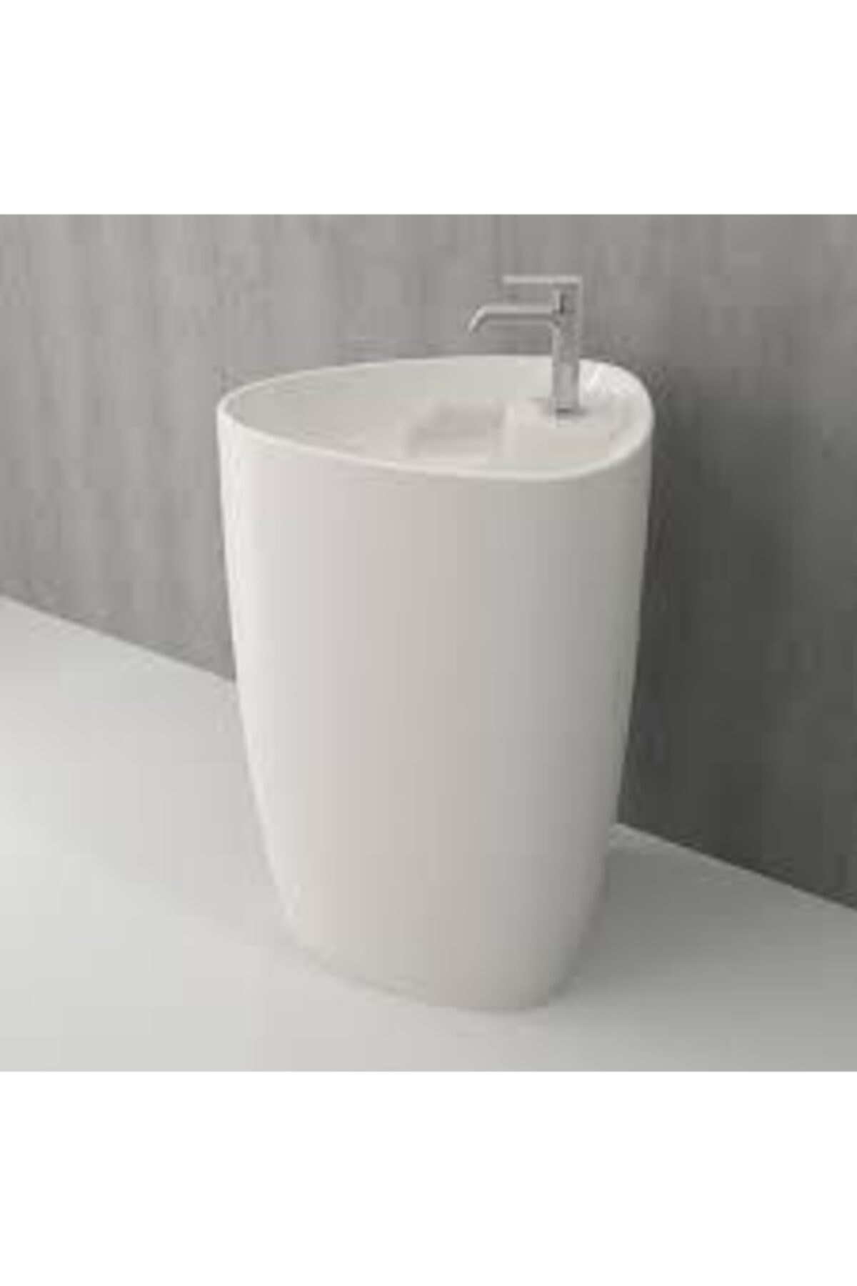 Bocchi Etna Monoblok Lavabo (58x44 Cm) Parlak Bisküvi