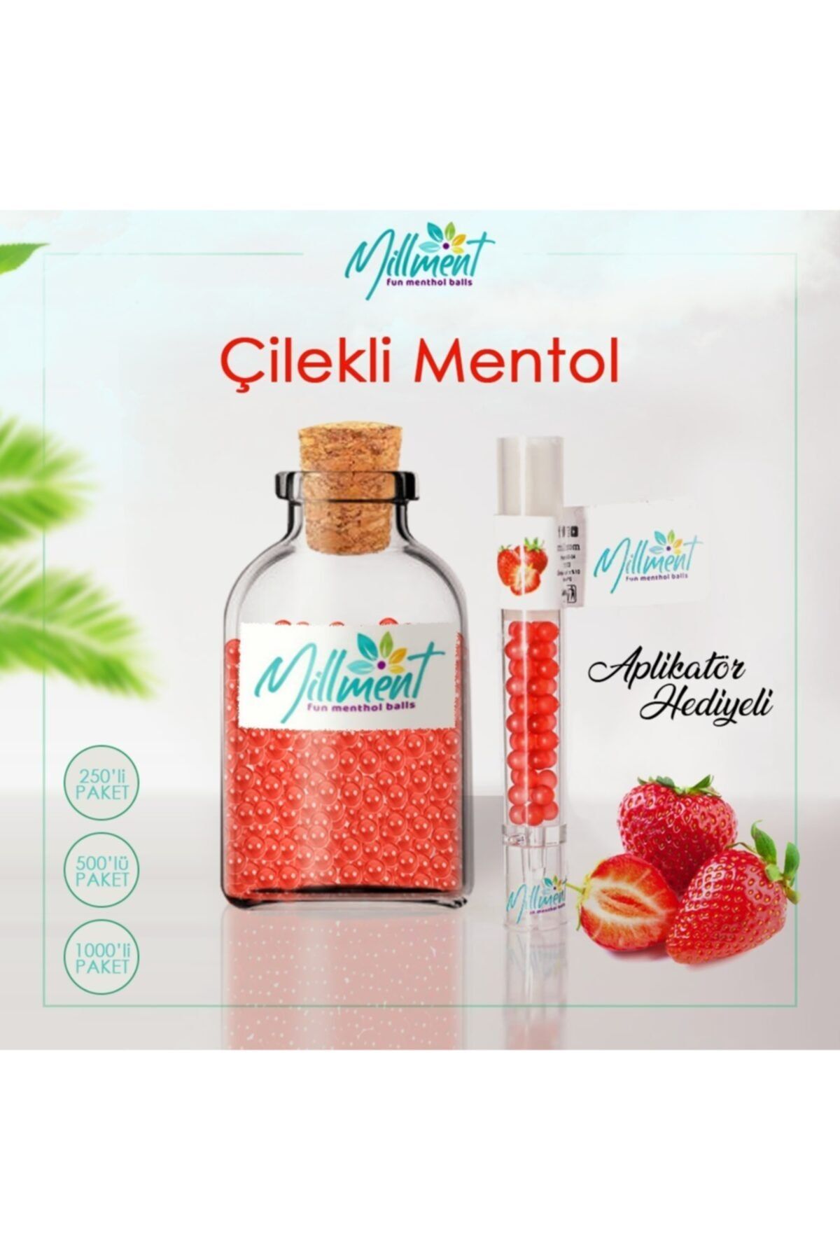 Millment 1000 Adet Smart Balls Çilek Mentol