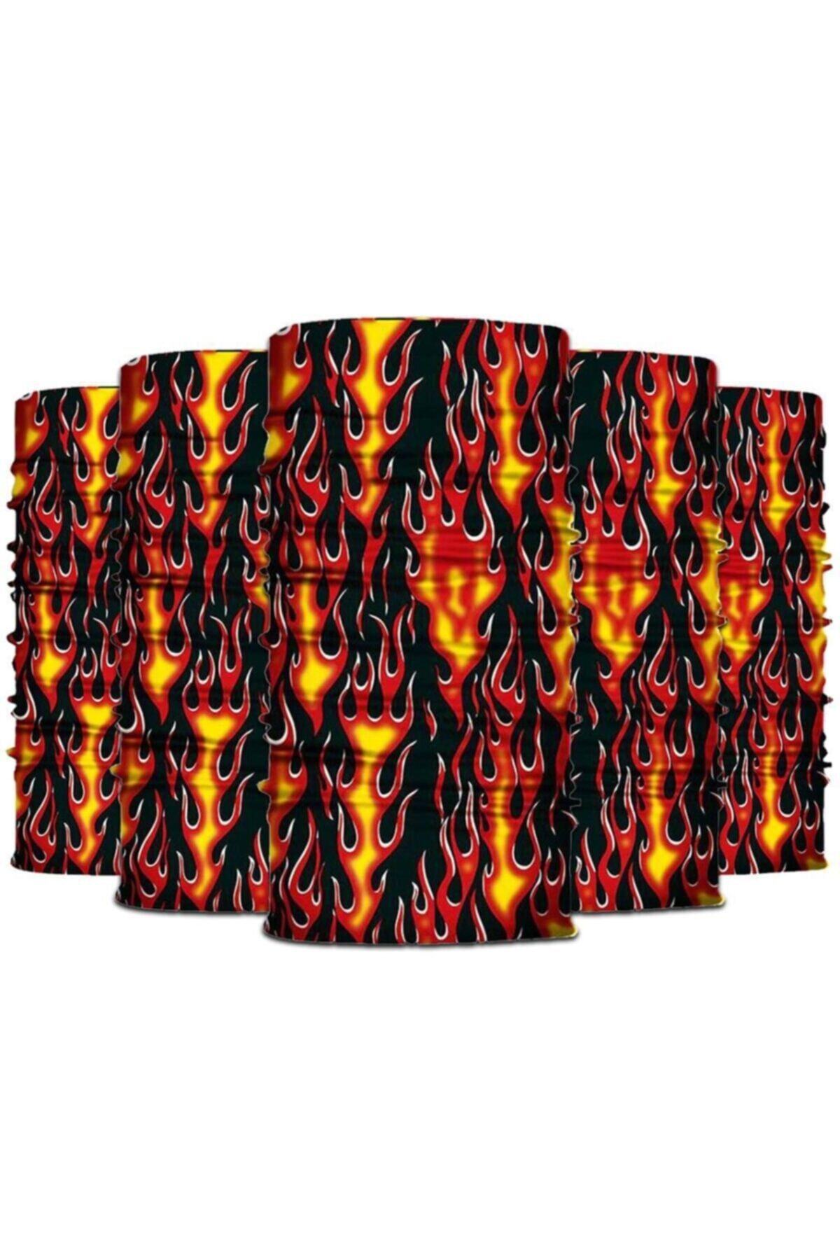 Knmaster Blaze Buff Bandana Boyunluk Maske Saç Bandı 5'li Paket