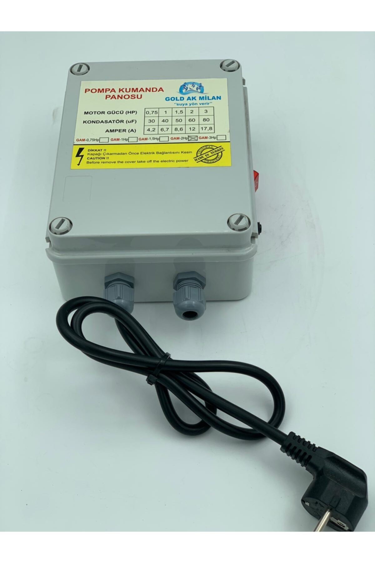 Gold Ak Milan Ekonomik Dalgıç Panolar 1.1 Kw - 1.5 Hp 220v