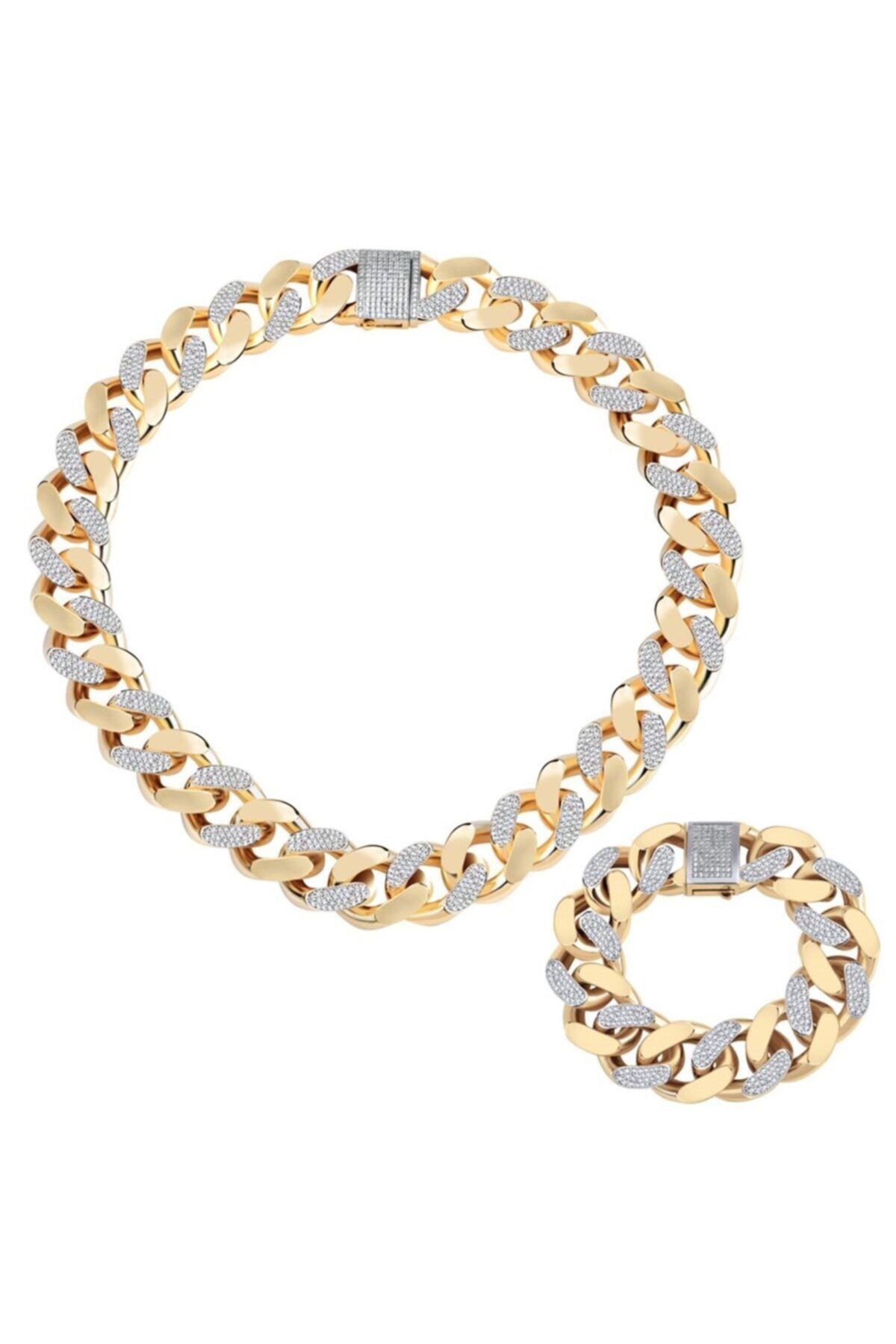 Ema Jewellery Taşlı Altın Gurmet Set 21mm