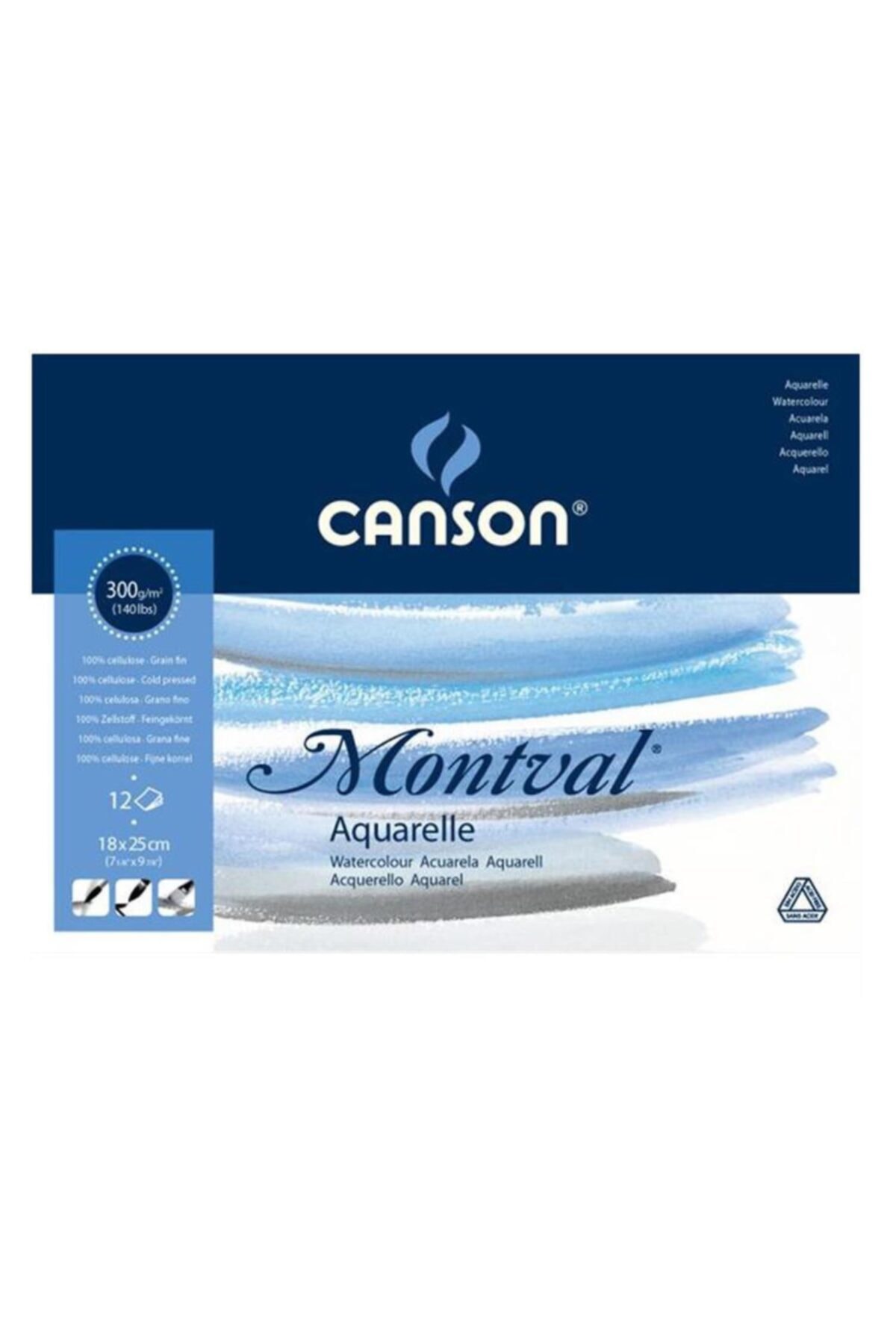 Canson 300gr 12yp 18x25cm Montval Suluboya Defteri 200807317