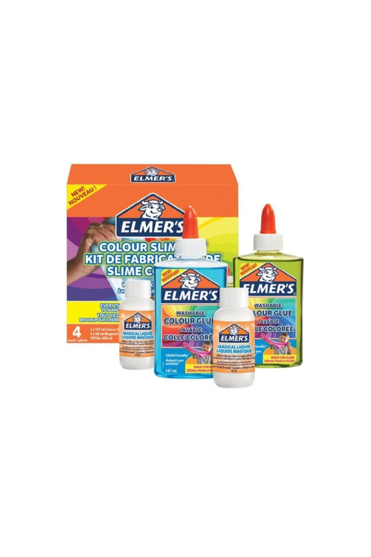 Elmers Renkli Şeffaf Slime Seti 2109494