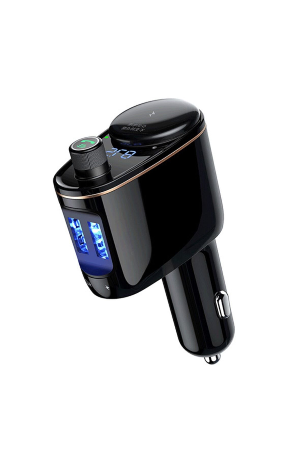 Baseus Locomotive Ccall Bluetooth Aktarım Mp3 Araç Kiti Dual Usb-siyah