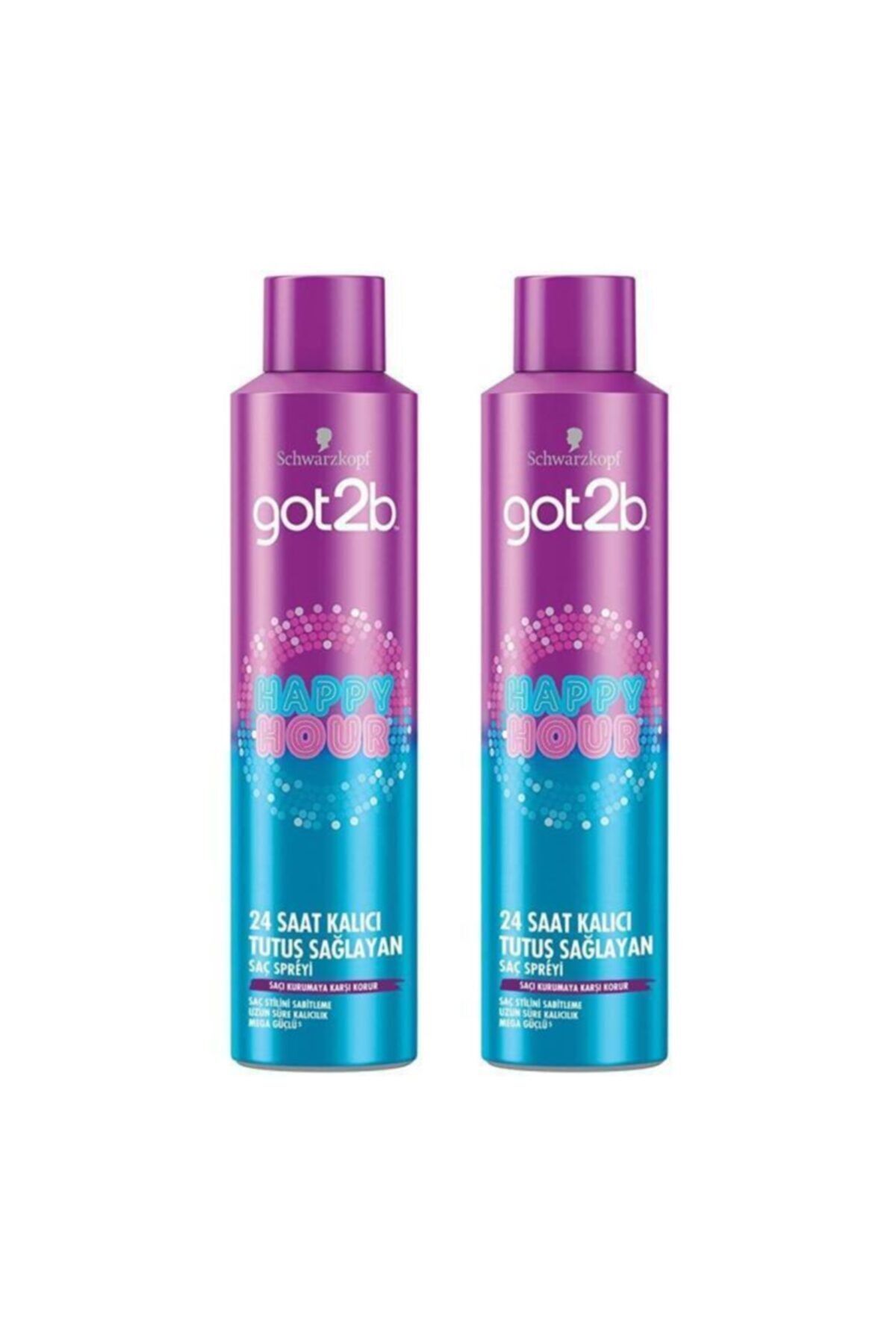 Got2B Happy Hour 24 Saat Kalıcı Tutuş Sağlayan Sprey 300ml X2