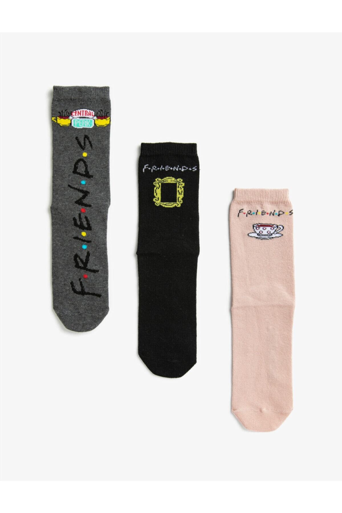Koton Central Park Sloganli Kadin Çorap Seti