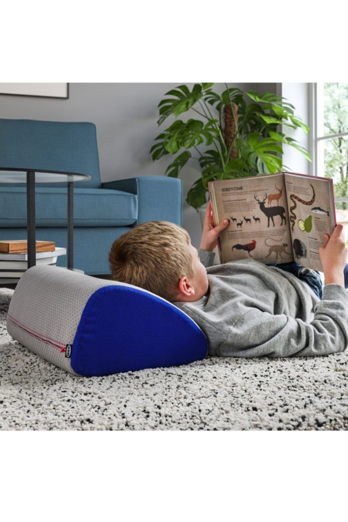 IKEA Övnıng Çok Fonksiyonlu Ergonomik Ayak Desteği Gri,mavi
