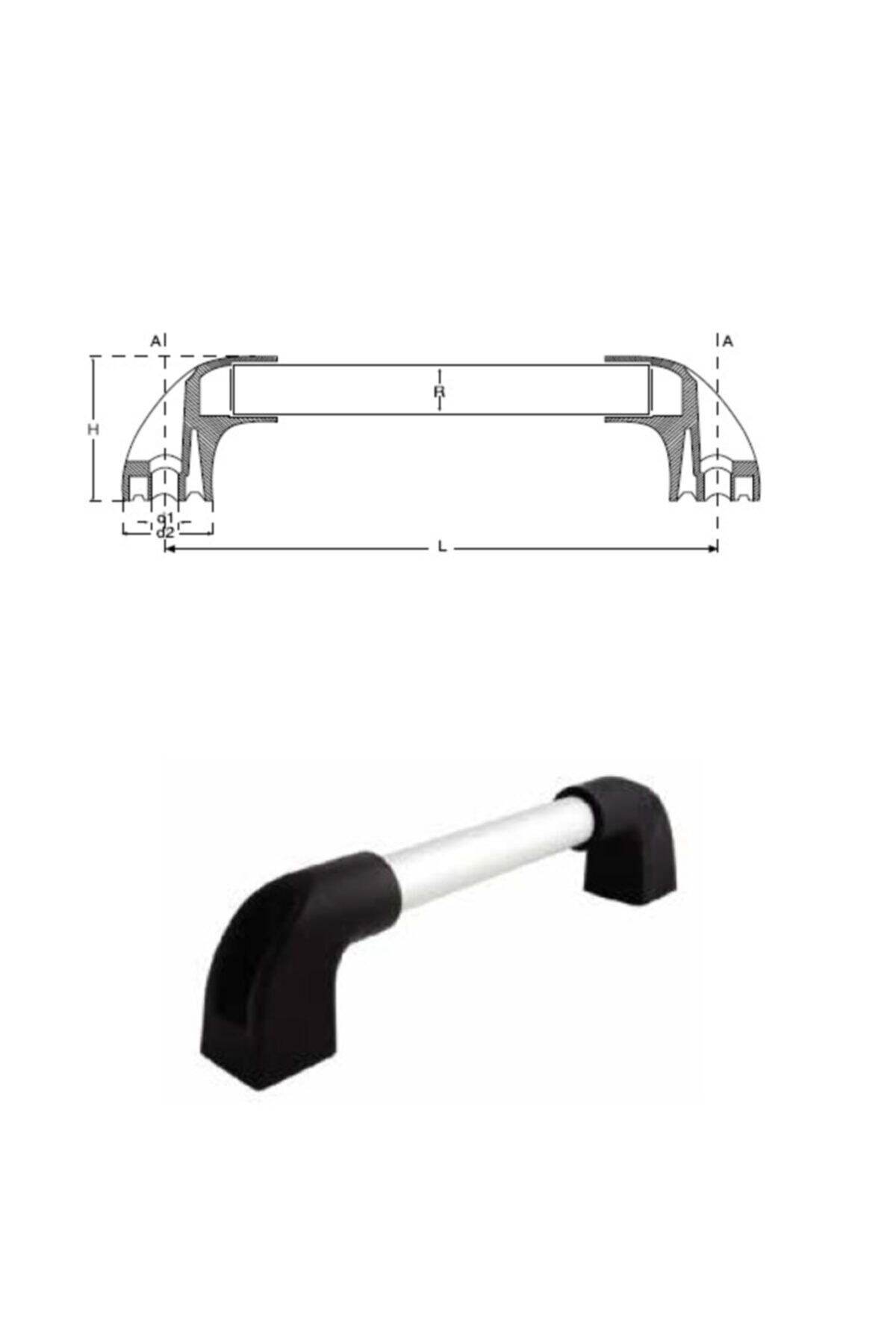 YİSA Uzunluk-400 Yükseklik-80 Plastik Profil Boru Kulp-25 Ad.