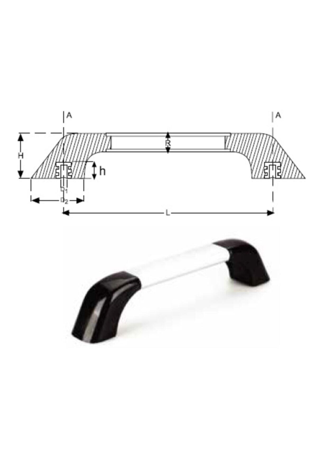 YİSA Uzunluk-400 Yükseklik-43 Bakalit Profil Boru Kulp Oval-25 Ad.
