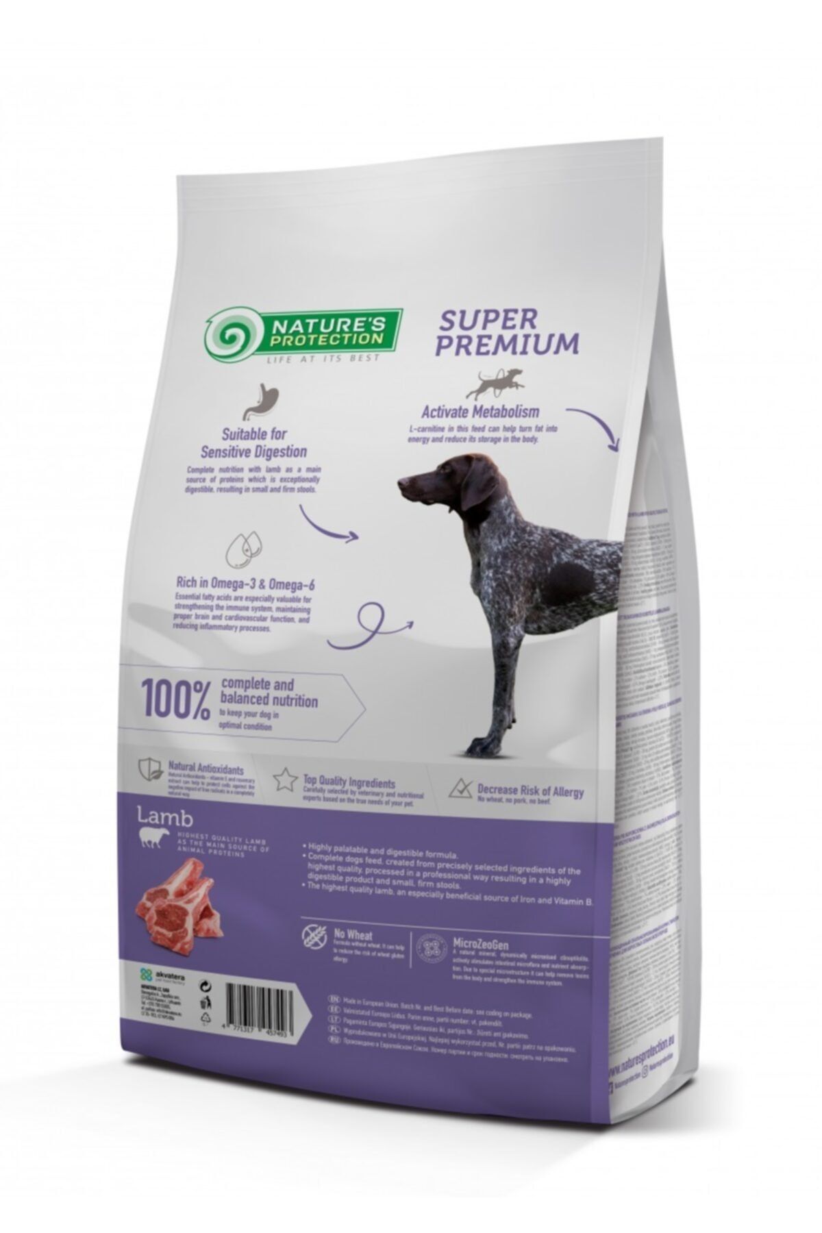 Nature's Protection Yetişkin Kuzu Etli Tüm Irklar Için Yetişkin Köpek Maması 12kg