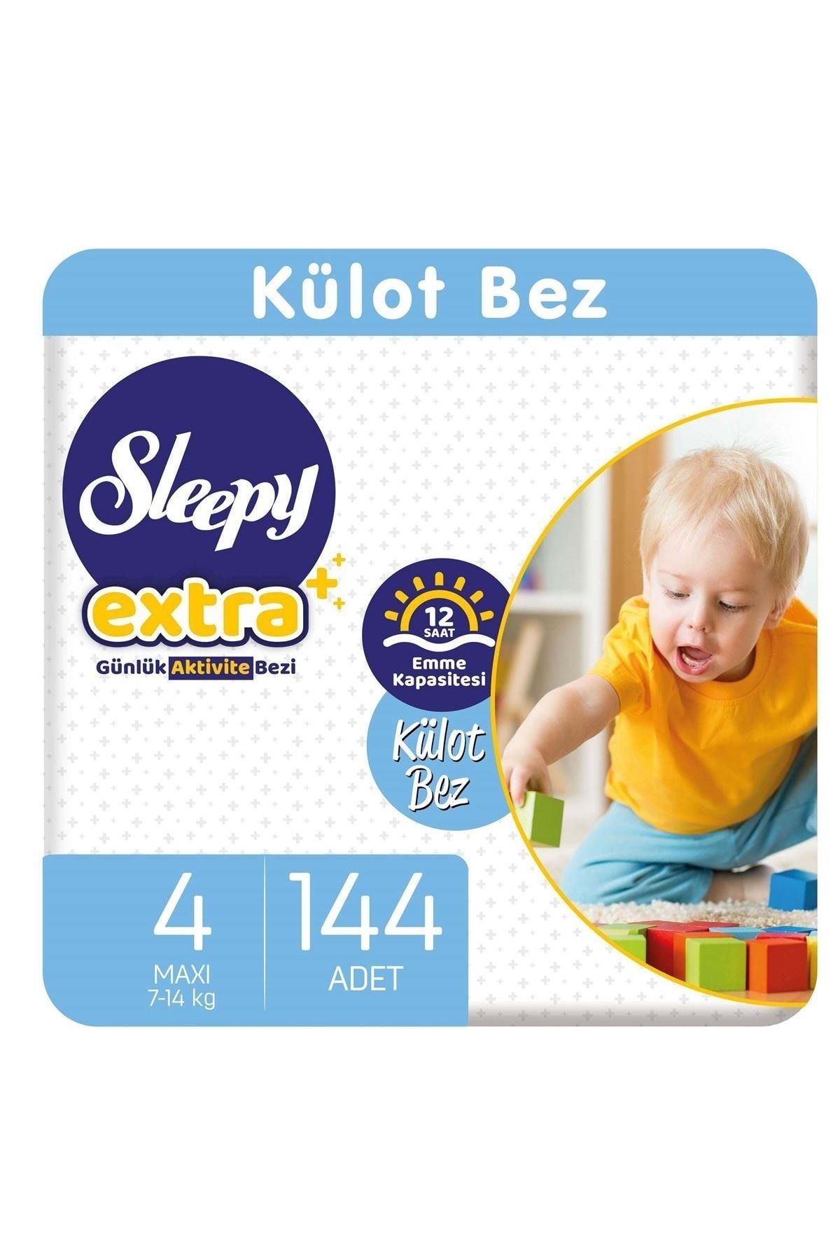 Sleepy Extra Günlük Aktivite Külot Bez 4 Numara Maxi 144 Adet