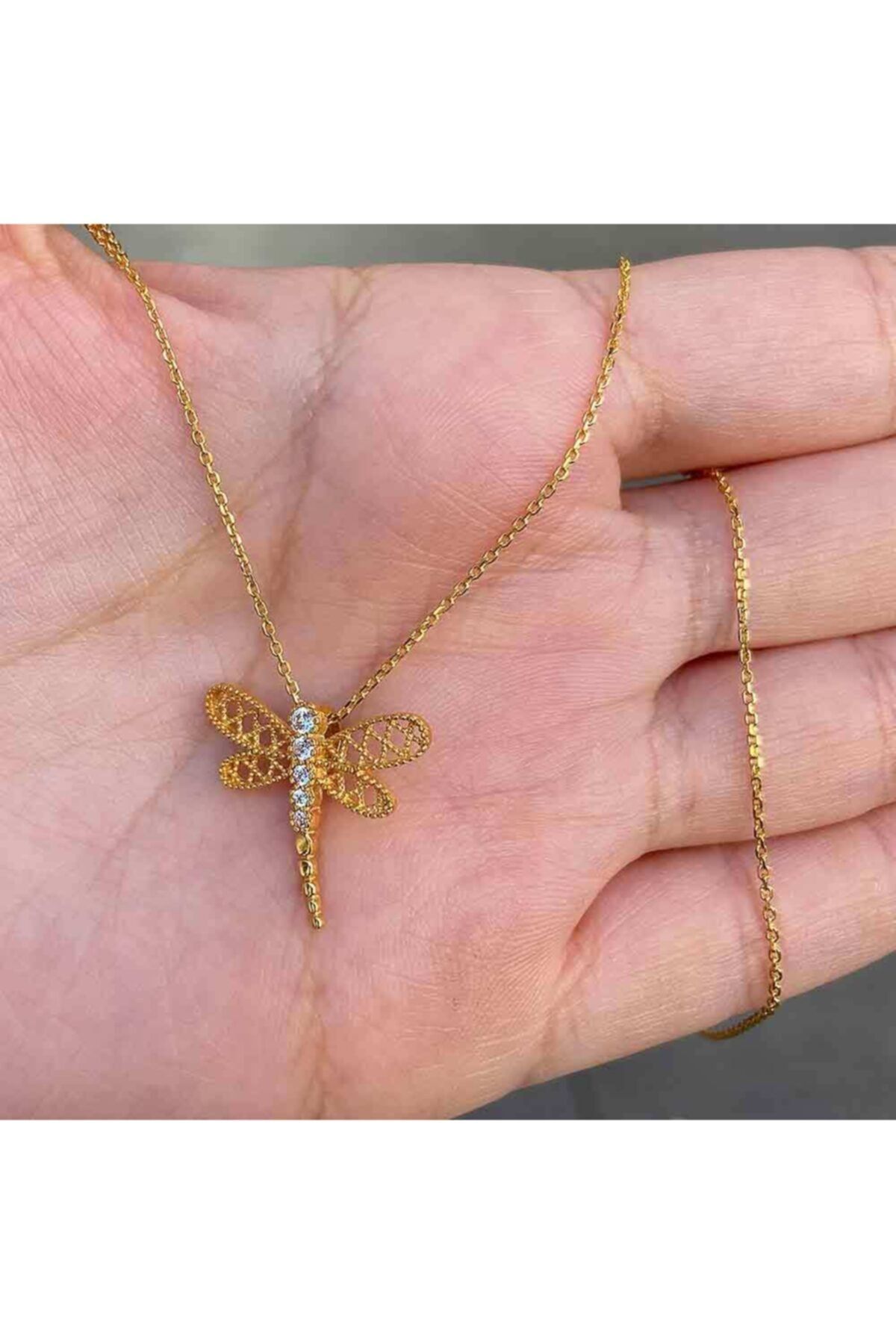 Mücevher Dünyası 22 Ayar Taşlı Yusufcuk Altın Kolye 3,76 gr