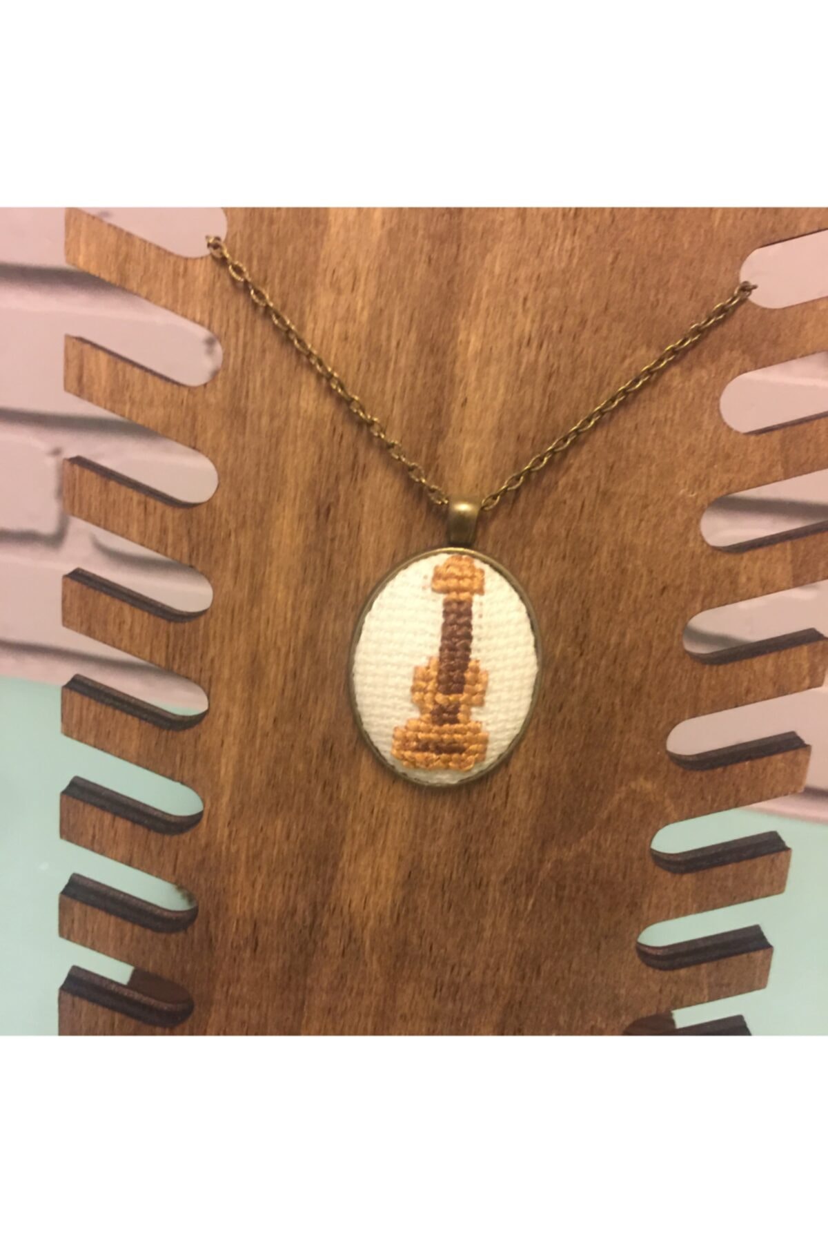 Hediyelik Notalar Etamin Gitar Kolye