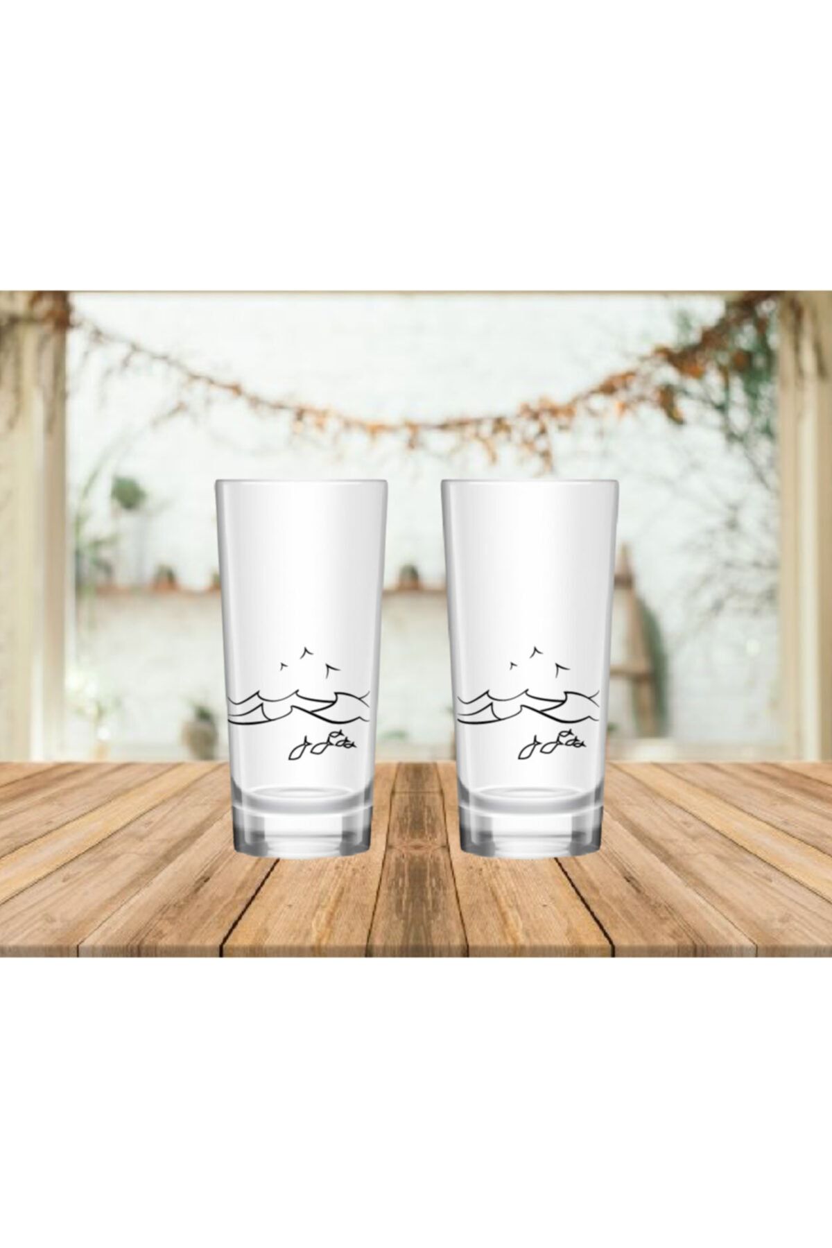 Aslanhan Baskı Ikili Rakı Bardağı Derya Deniz