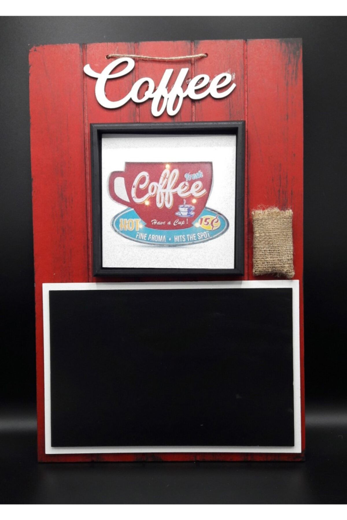 MorzaPazarı Ahşap Dekoratif Asmalı Mutfak Yazı Tahtasi(29×45cm) 8 Desen