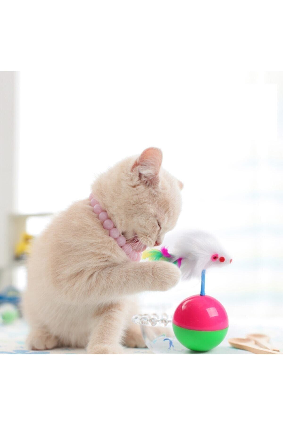 CMT Kedi Oyun Topu Tüylü Fareli Hacı Yatmaz
