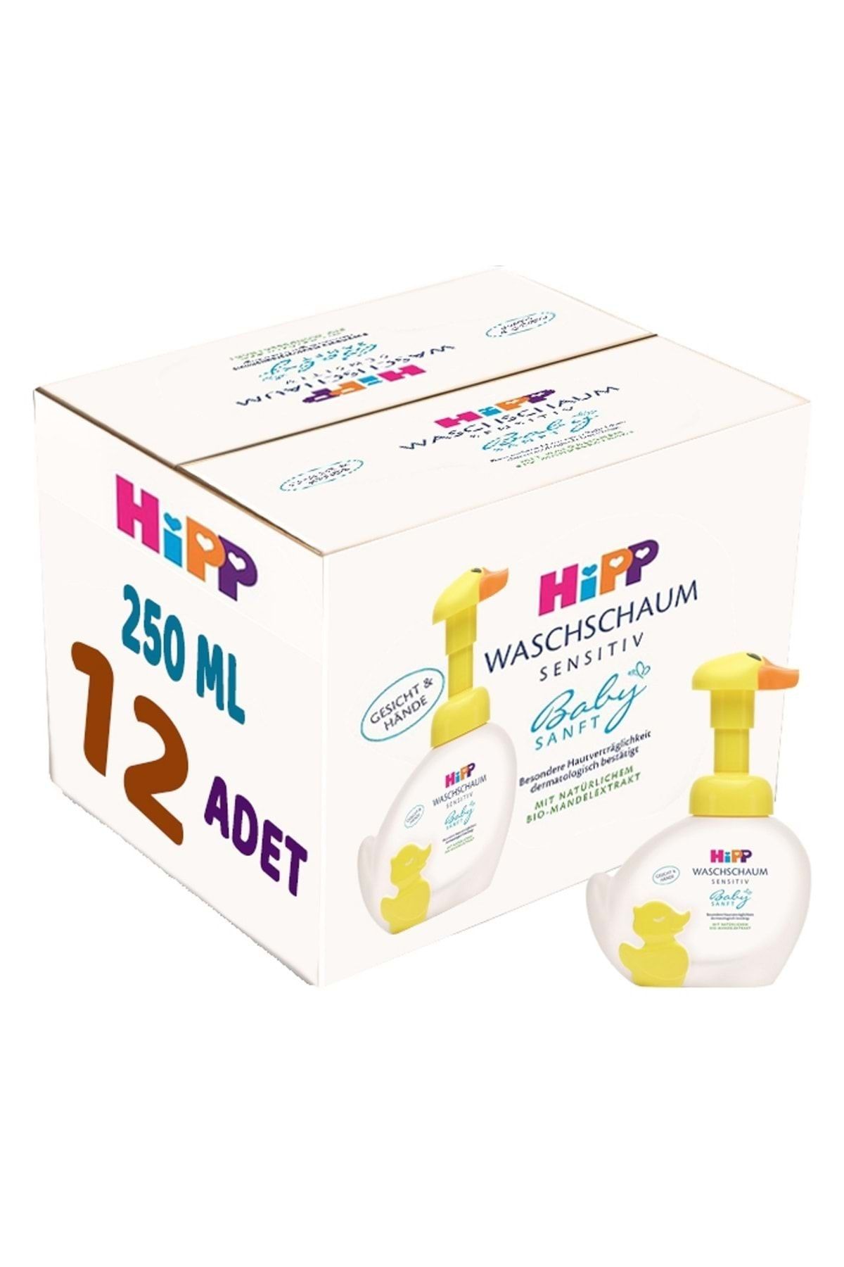 Hipp Bebek/Çoçuk El Yıkama Köpüğü Pompalı 12 Li Set 250ml