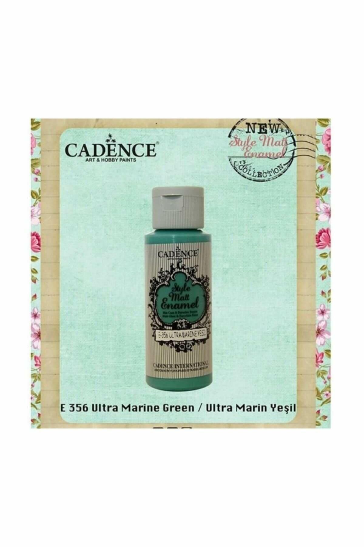 Cadence Style Matt Enamel Cam & Porselen Boyası 59 ml. E-356 Ultramarin Yeşil
