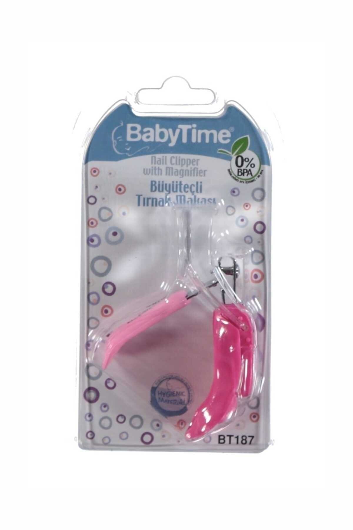 Babytime Baby Time Büyüteçli Tırnak Makası Pembe