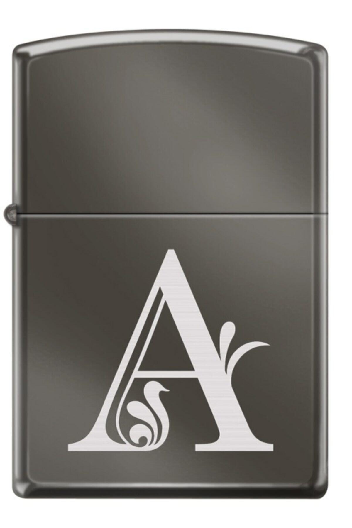 Zippo Black Ice Buz Siyahı A Harf