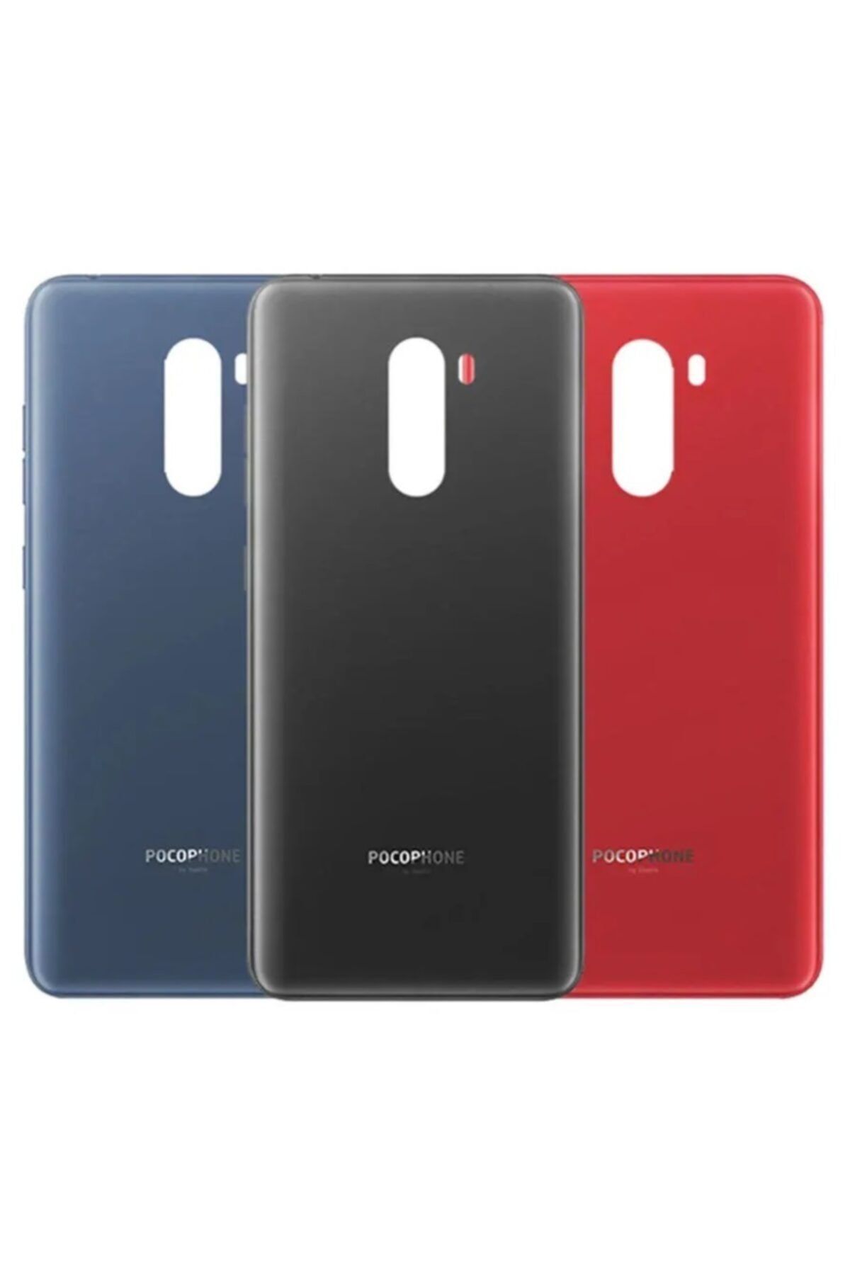 Qudex Xiaomi Pocophone F1 Arka Kapak Batarya Kapağı Yüksek Kalite Mavi