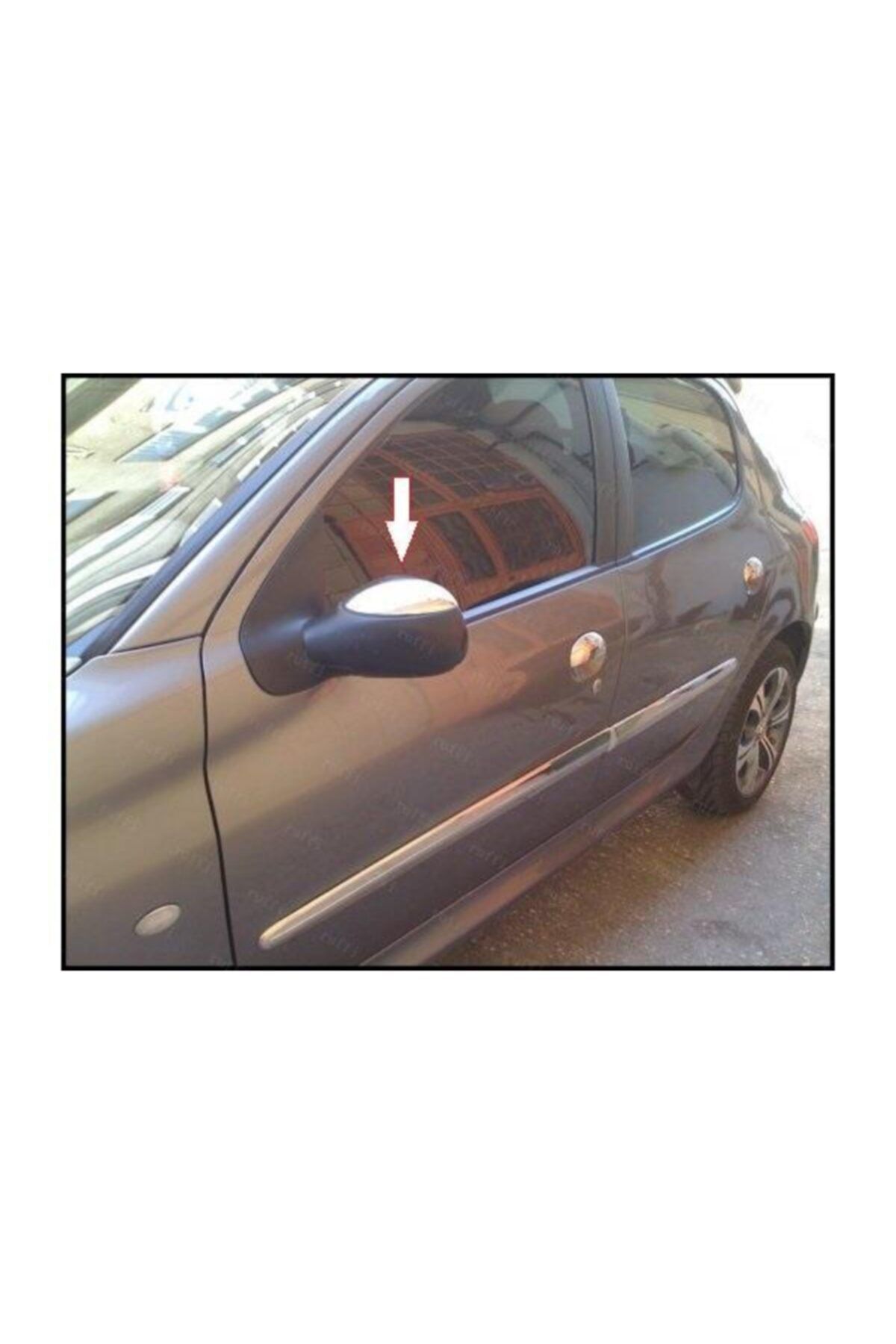 EBAL OTO AKSESUAR Peugeot 206 / 206 Plus Krom Ayna Kapağı 2prç. 1998 Üzeri P. Çelik