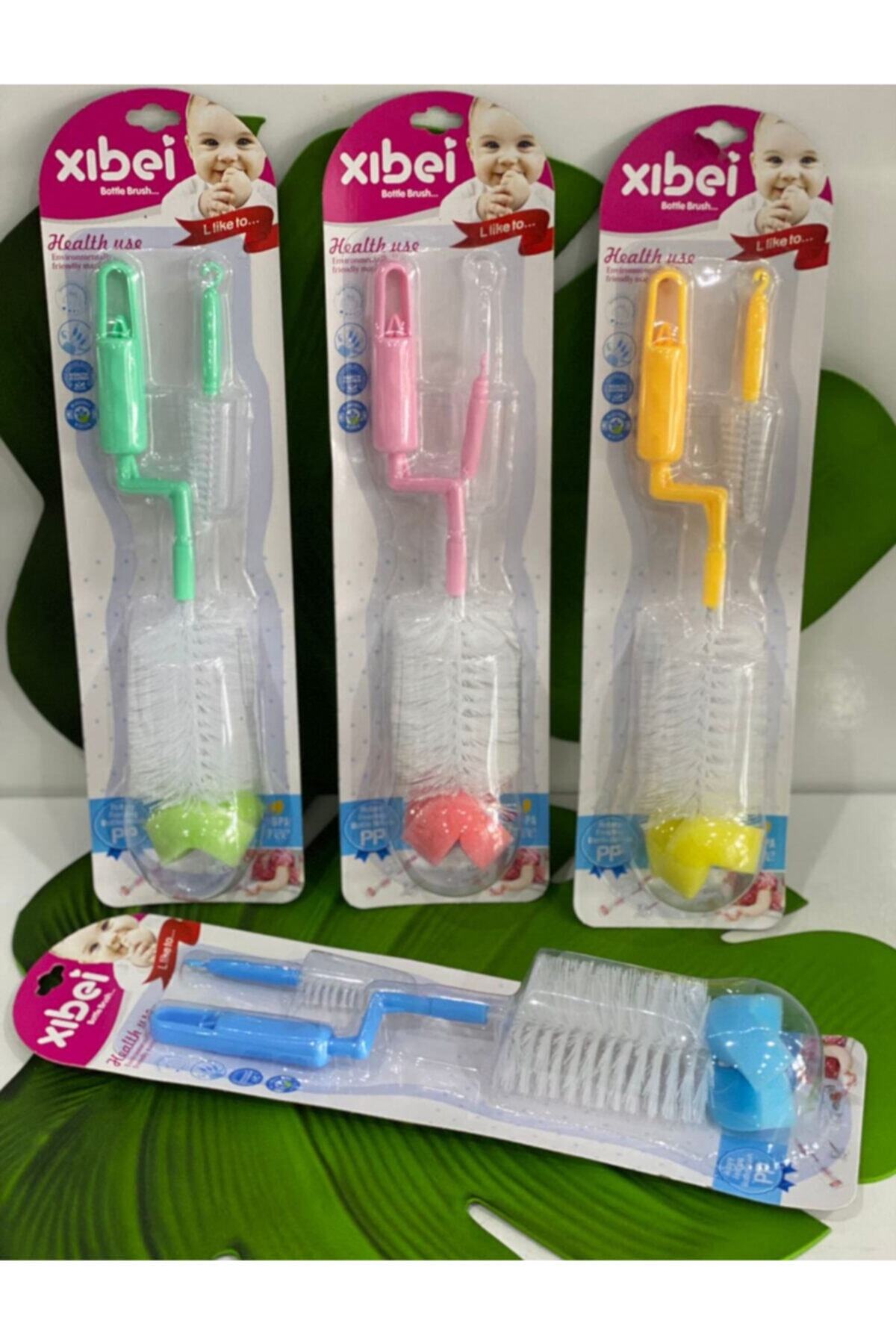 Hibana Plastik Biberon Ve Şişe Fırçası (28cm)-pembe