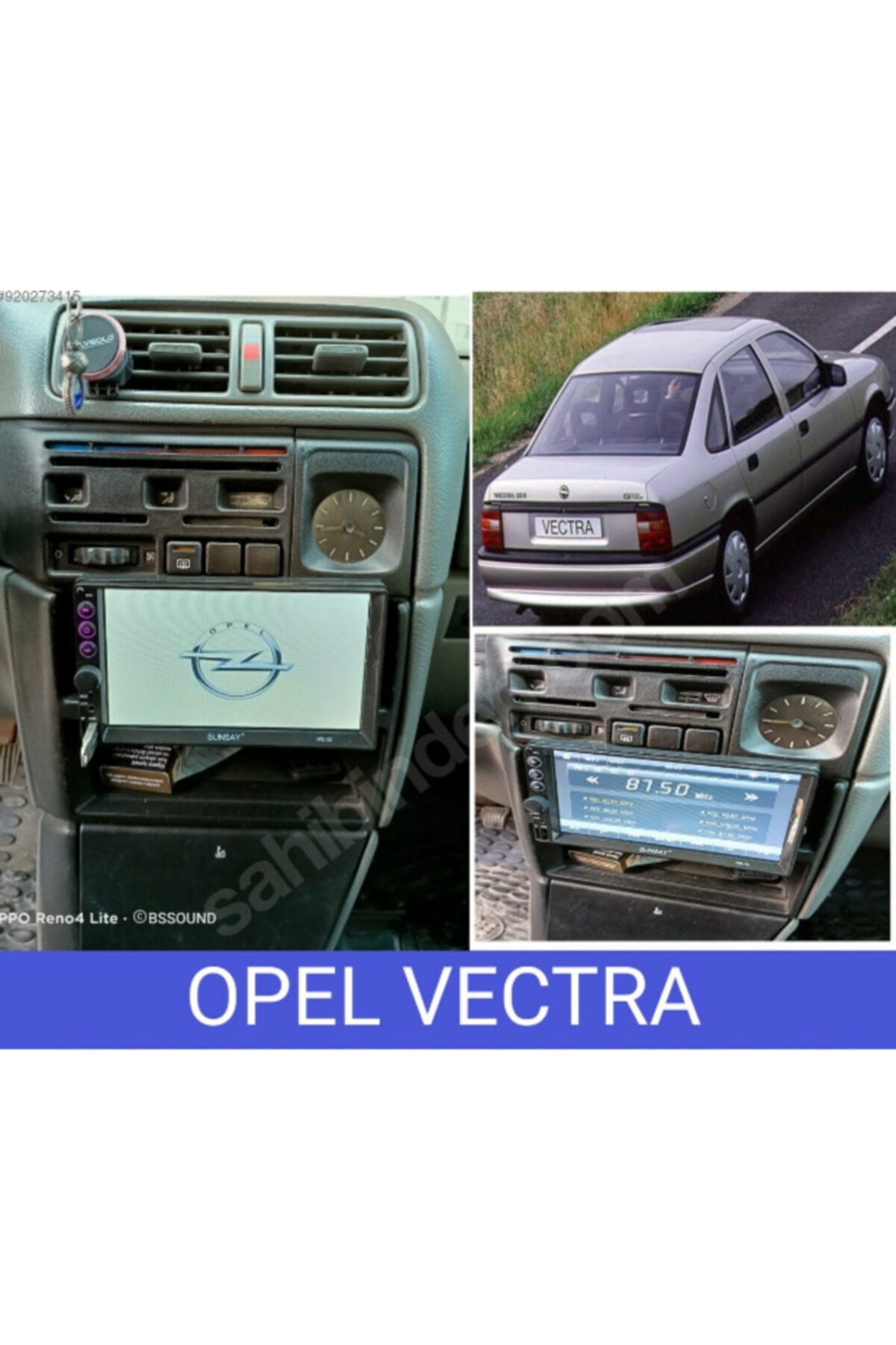 HI LINE Opel Vectra Uyumlu Özel Üretim Double Oto Teyp