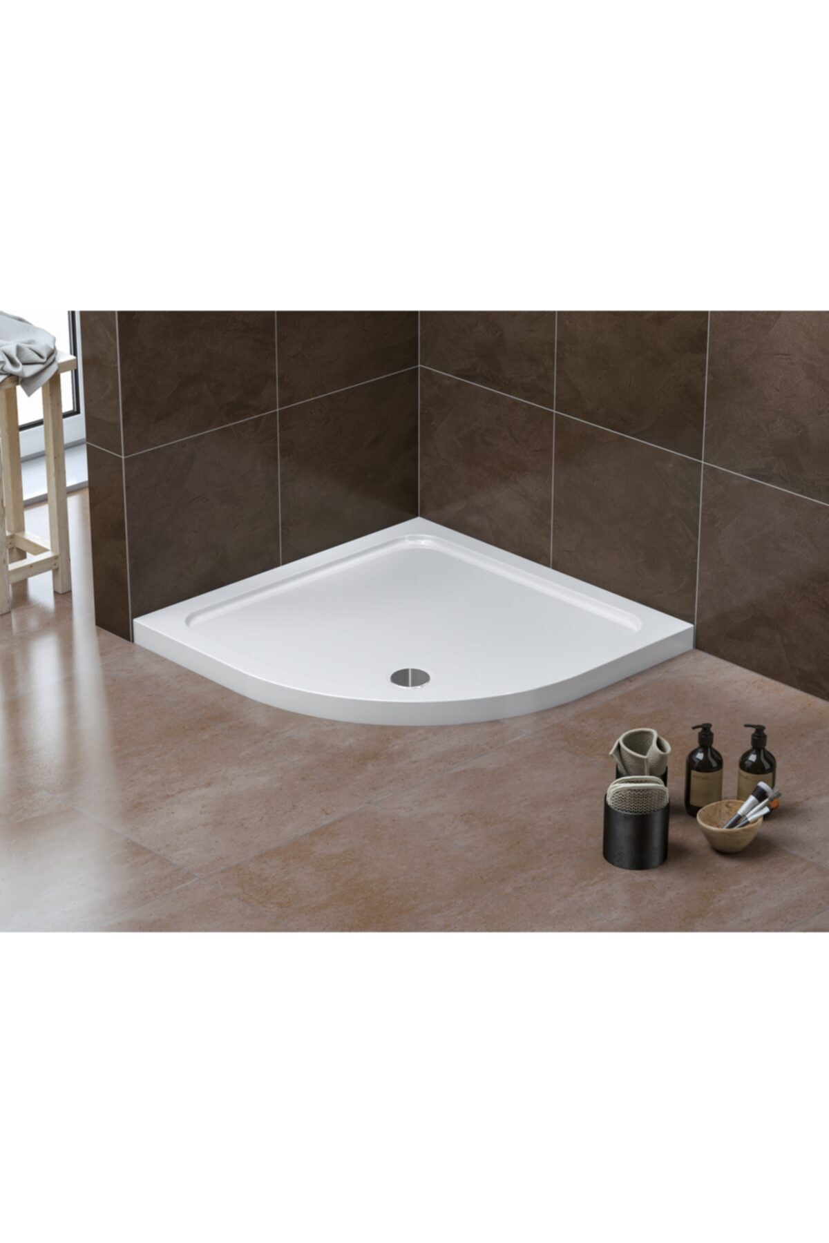 Stina Avino 95x95 Oval Monoflat Duş Tekenesi