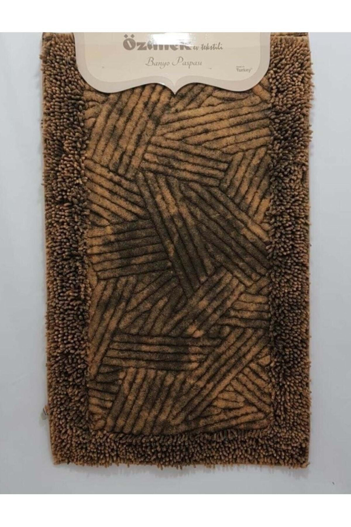 Özdilek 2li Klozet Takımı Eskitme Desen Makarnalı-wavy Kahve