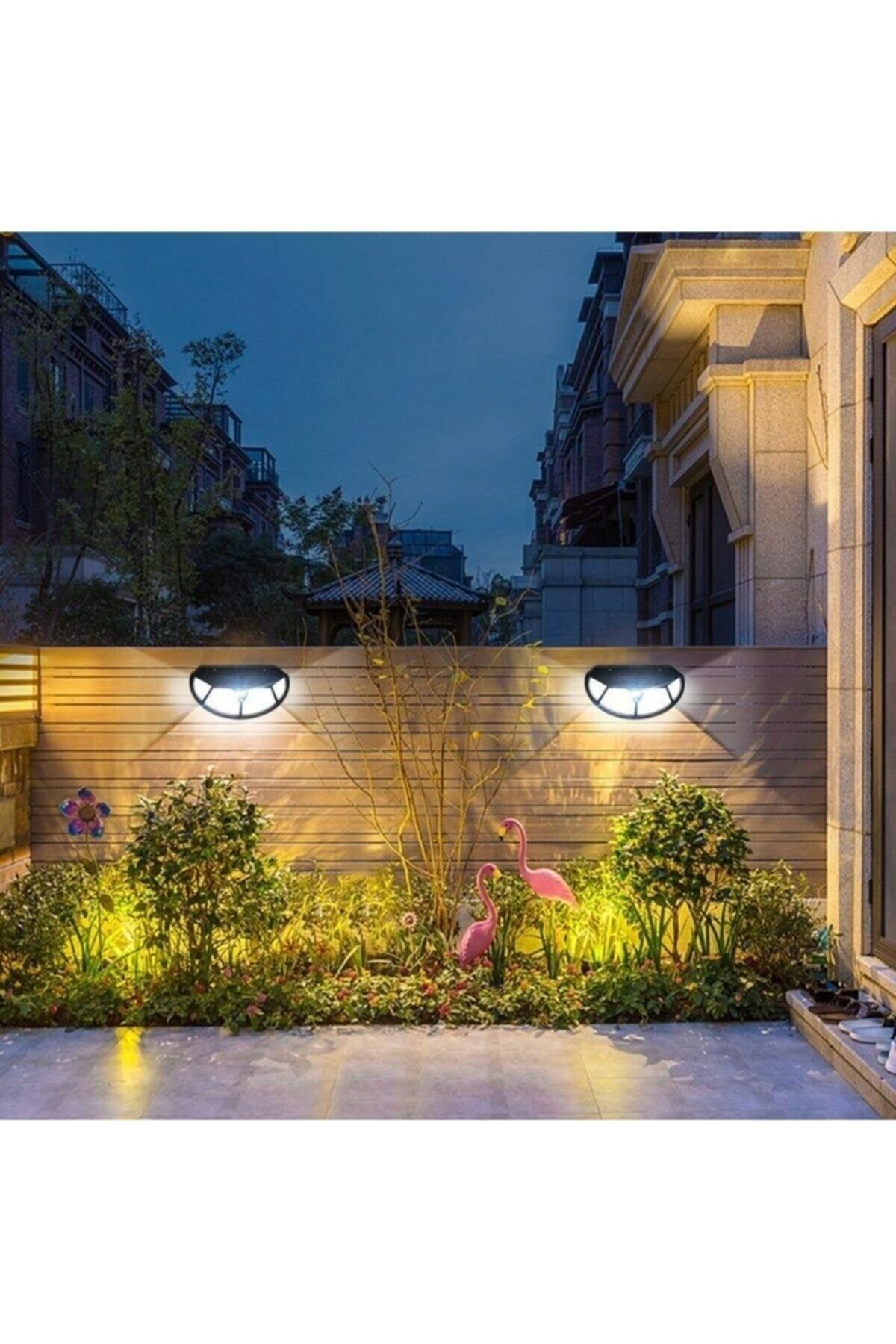 Toptan Bulurum Solar Güneş Enerjili 122 Cob Ledli 3 Modlu Hareket Sensörlü Oval Bahçe Lambası