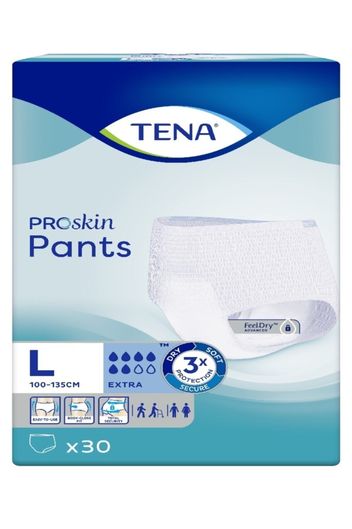 TENA Proskin Pants Exstra Emici Külot 6 Damla Large 30 Adet
