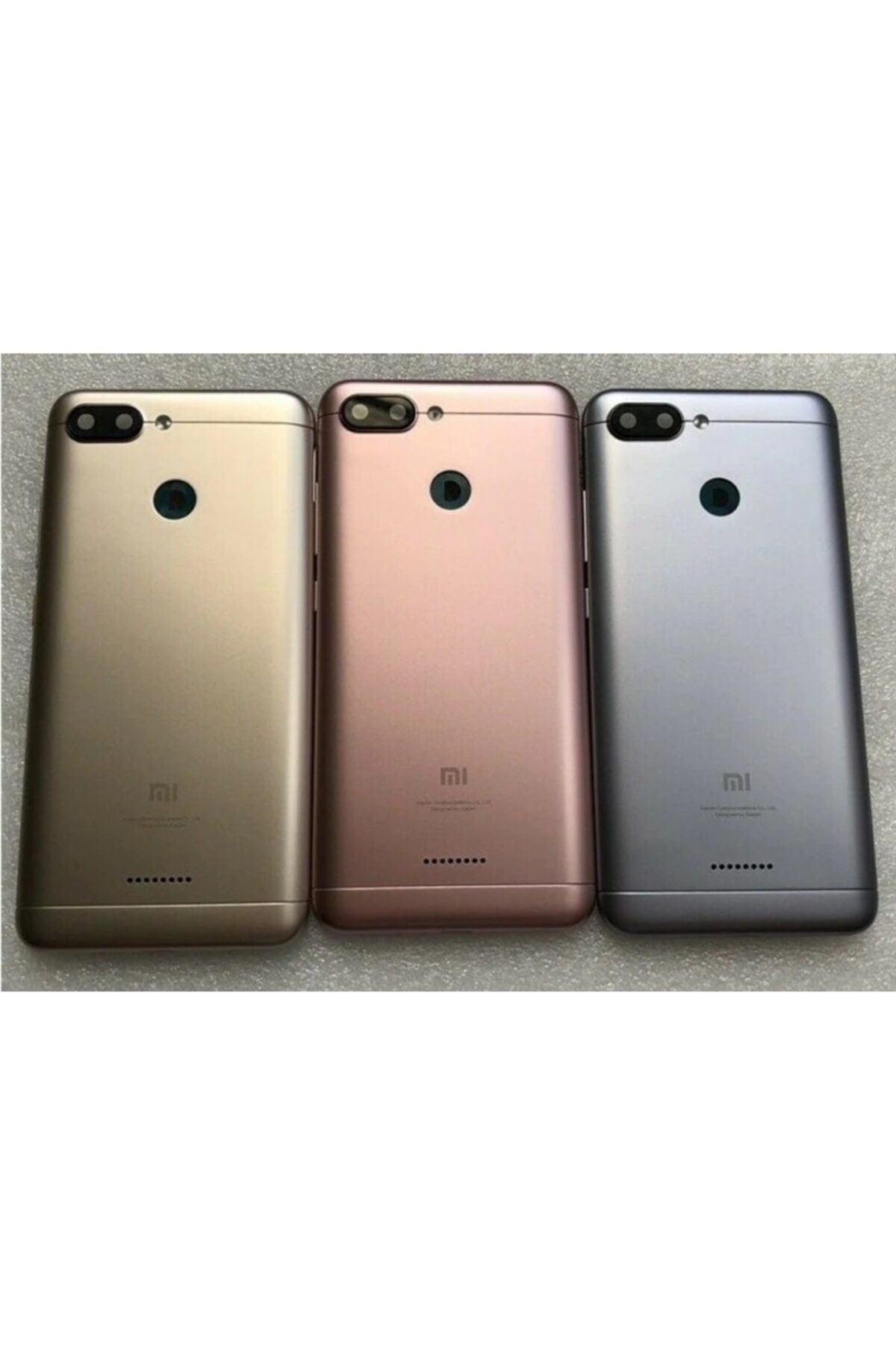 Qudex Xiaomi Redmi 6 Kasa Arka Pil Kapak Yüksek Kalite Altın