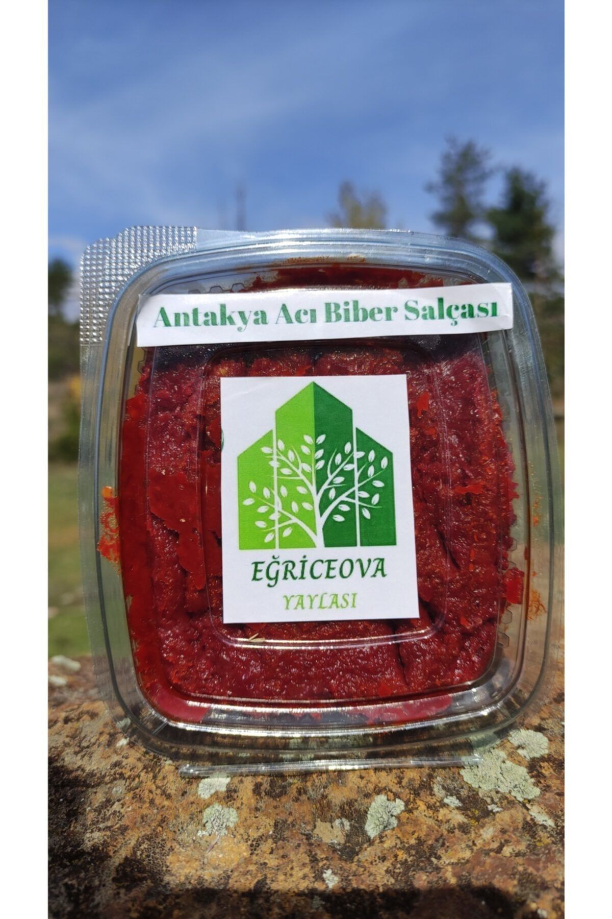 Eğriceova Yaylası Katkısız Antakya Acı Biber Salçası 5000 Gr