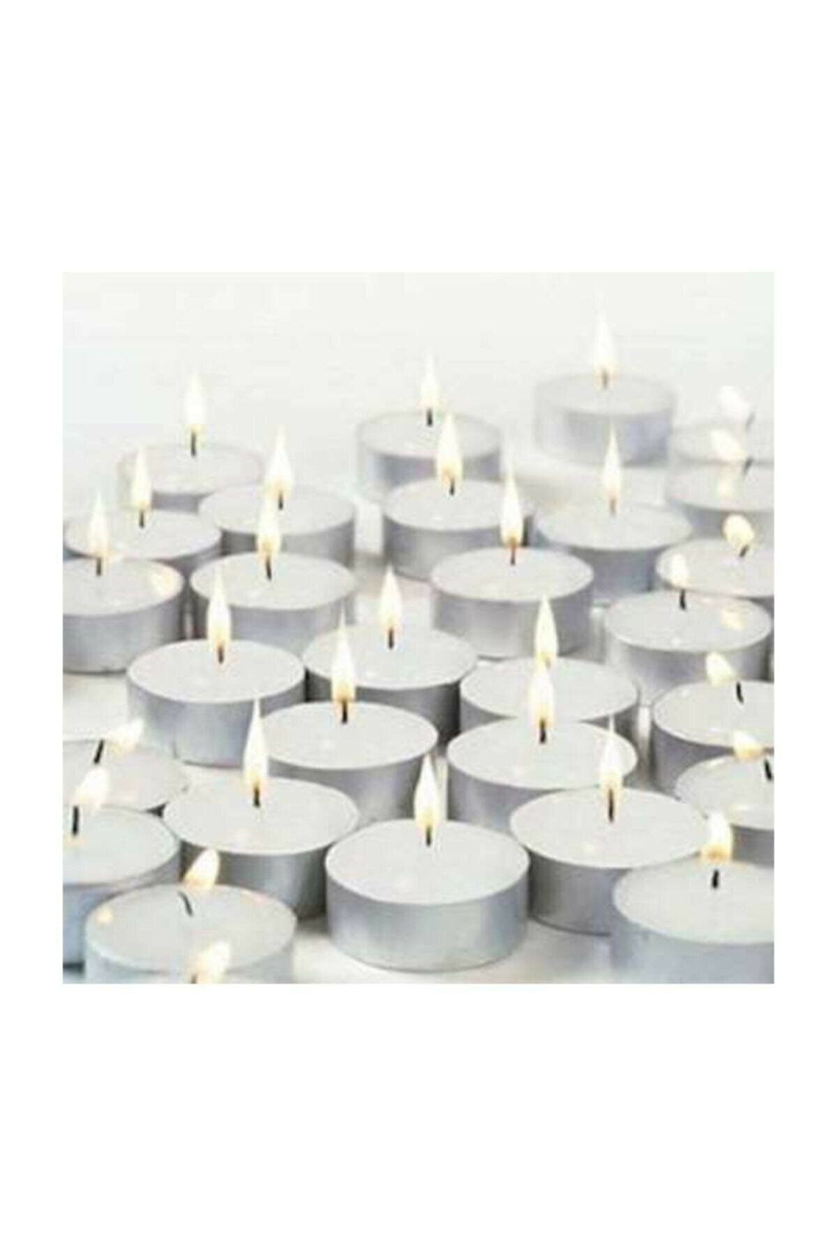 Hediye Paketim 100 'lü Tealight Mum - Beyaz