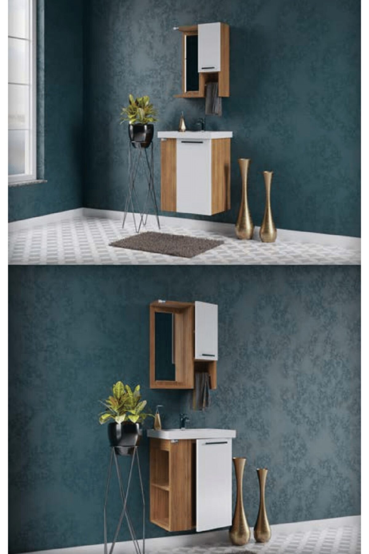 HCR Lima Banyo Dolabı 50 cm Set