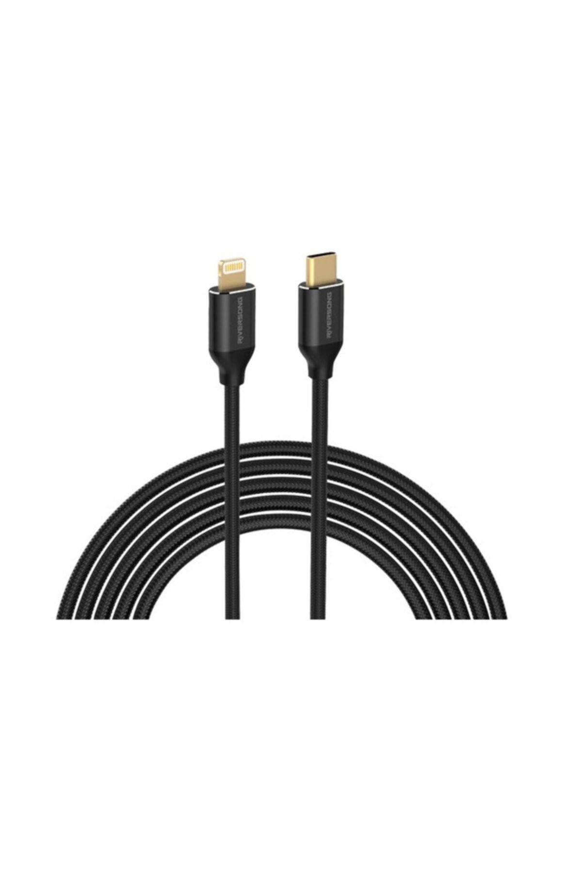RİVERSONG Uyumlu  Hercules L1 Type C'den Lightning'e 2.4a Hızlı Şarj Kablosu 1m