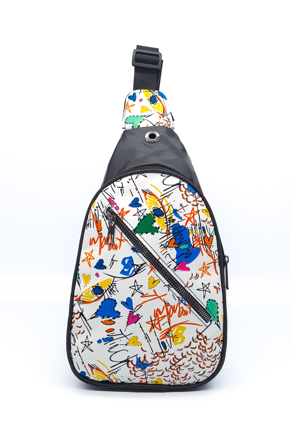 BAGAMOUR Iki Bölmeli Ayarlanabilir Çapraz Askılı Desenli Bel Ve Omuz Çantası