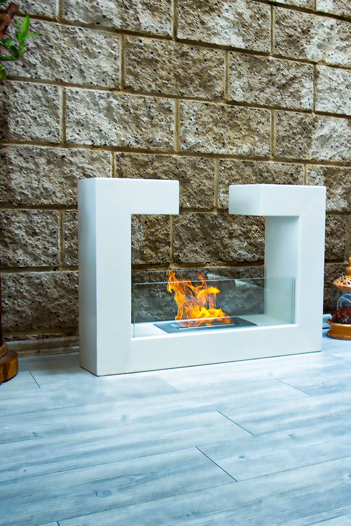 Lassori Stylish Model Bioethanol Dekoratif Taşınabilir Şömine