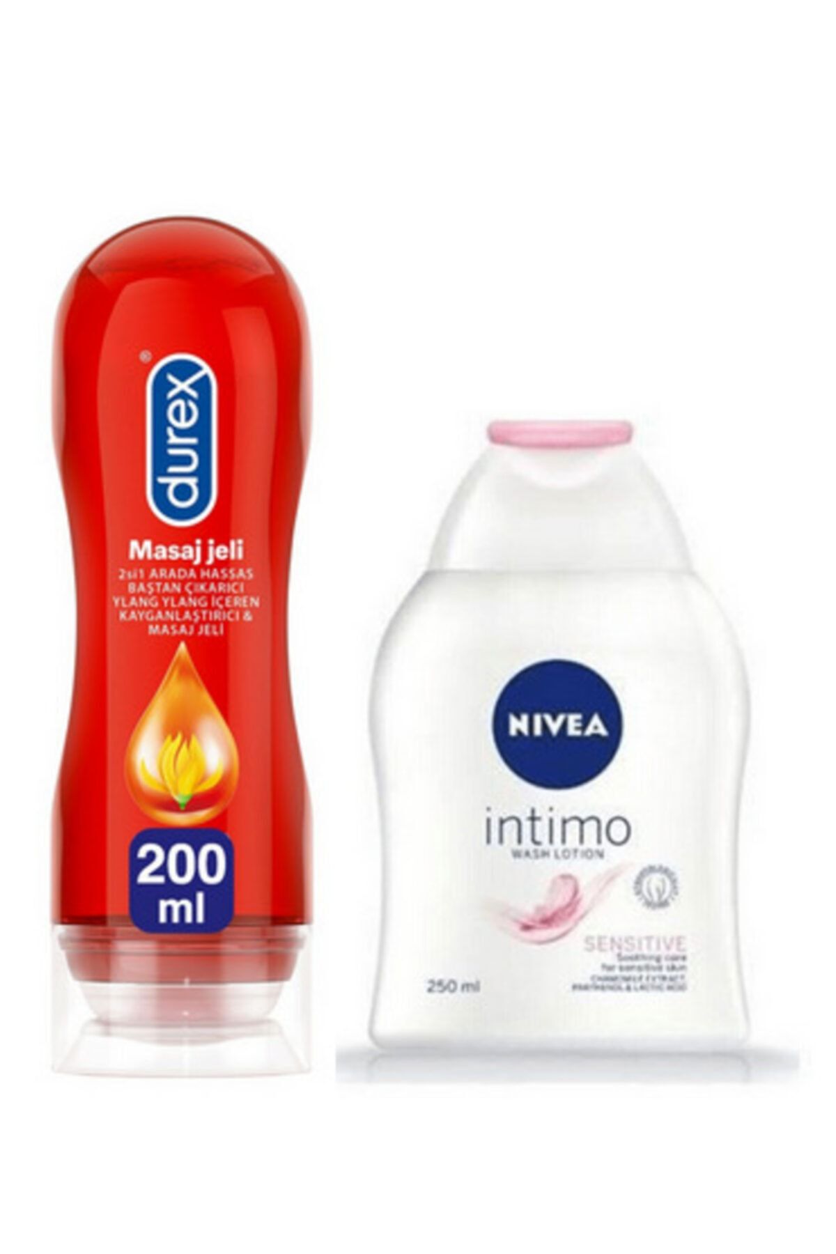 Nivea Hassas Intim Yıkama Jeli 250ml Ve Durex Hassas Ylang Kayganlaştırıcı Jel 200ml