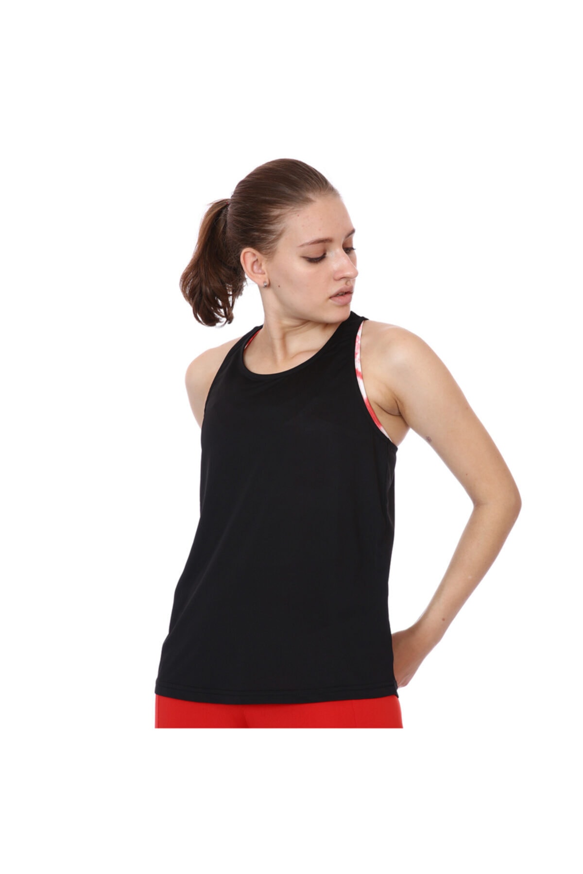 Sportive Circle Mesh Kadın Siyah Koşu Atlet 21kktp17d01-syh