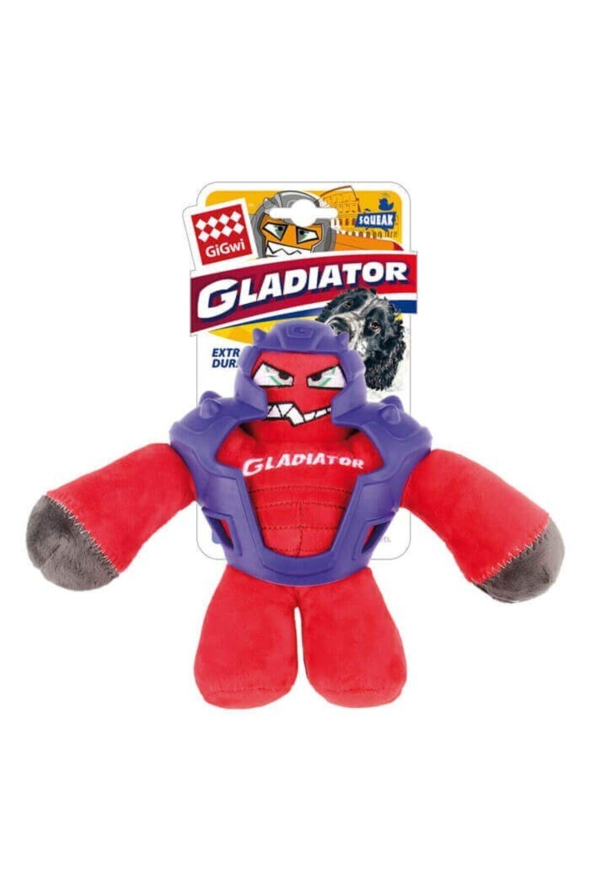 Gigwi Sesli Gladiator Peluş Oyuncak Kırmızı Size M