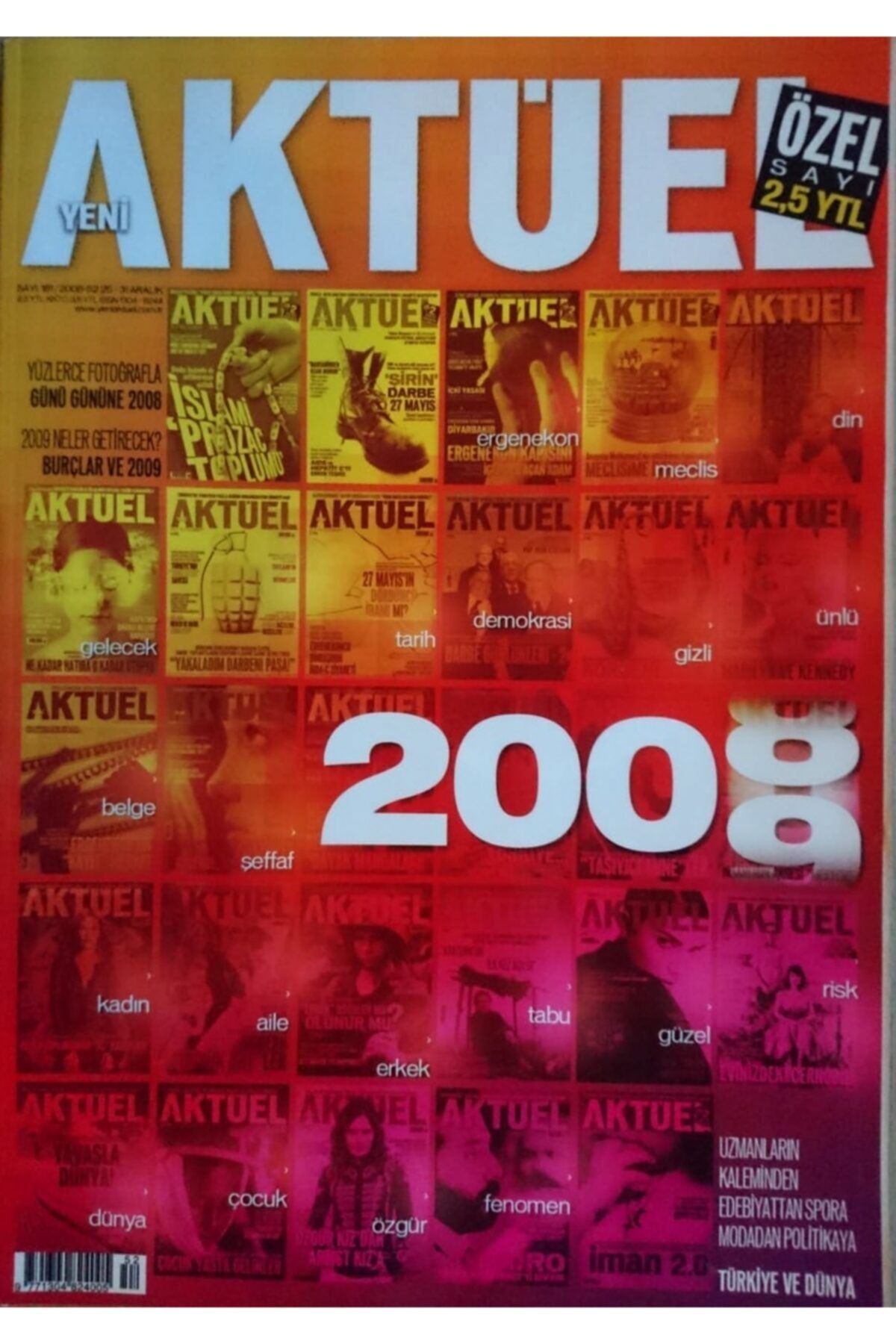 AYTEKKİTAP Yeni Aktüel - Aylık Dergi (özel Sayı, No 181, Yıl 2008)