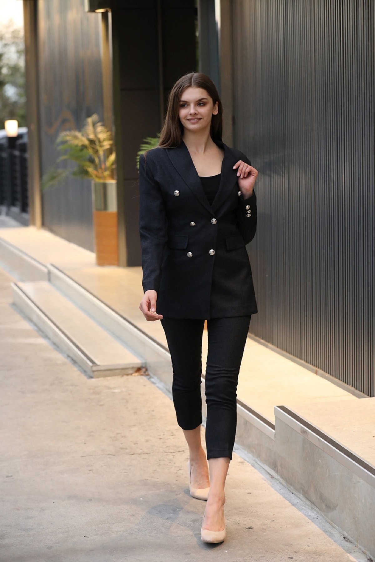 MitraMina Atlas Ceket Pantolon Astarlı Takım