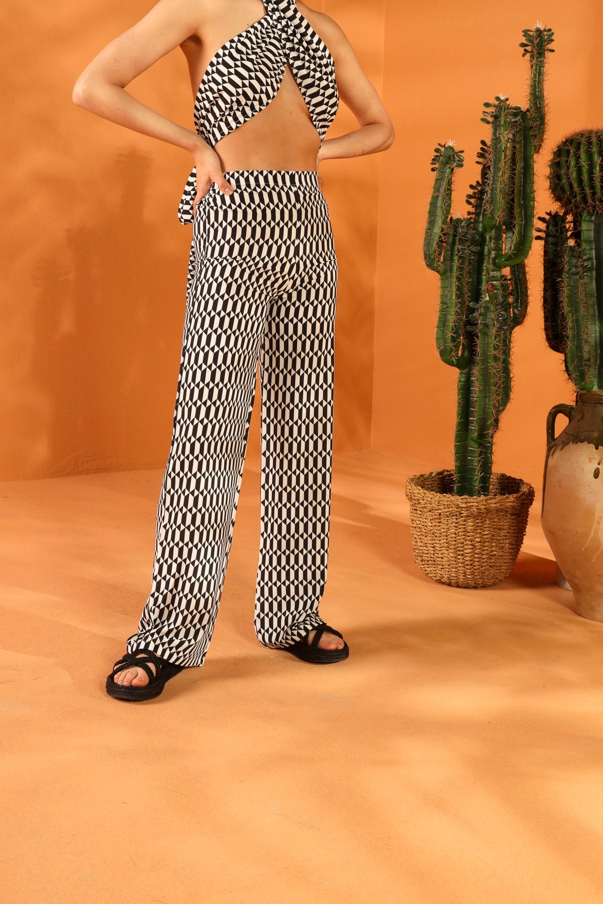 ELAF Monochrome Pareo Pantolon