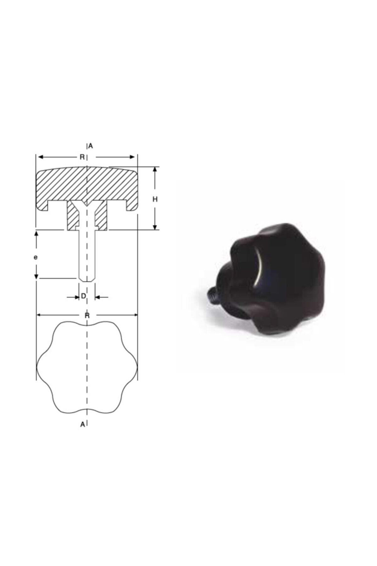 YİSA Çap-30 Metrik-6 Plastik Kelebek Burçlu-100 Ad.