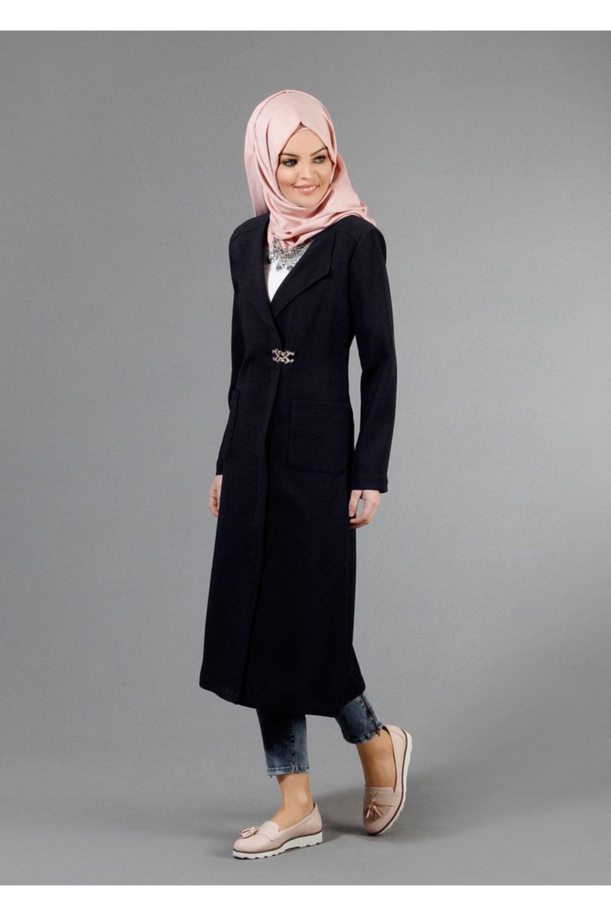 TRENDTESETTÜR T 1791 Winter Efsane Tesettür Trench 38/46 Tek40