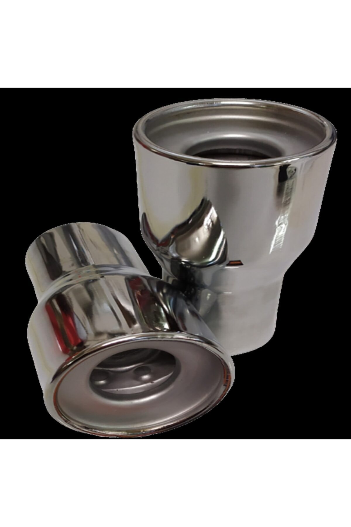 YAVAS OTO Yo 050 70 Mm Yuvarlak Islık Sesli Çift Kapaklı Egzoz Ucu Pasl...