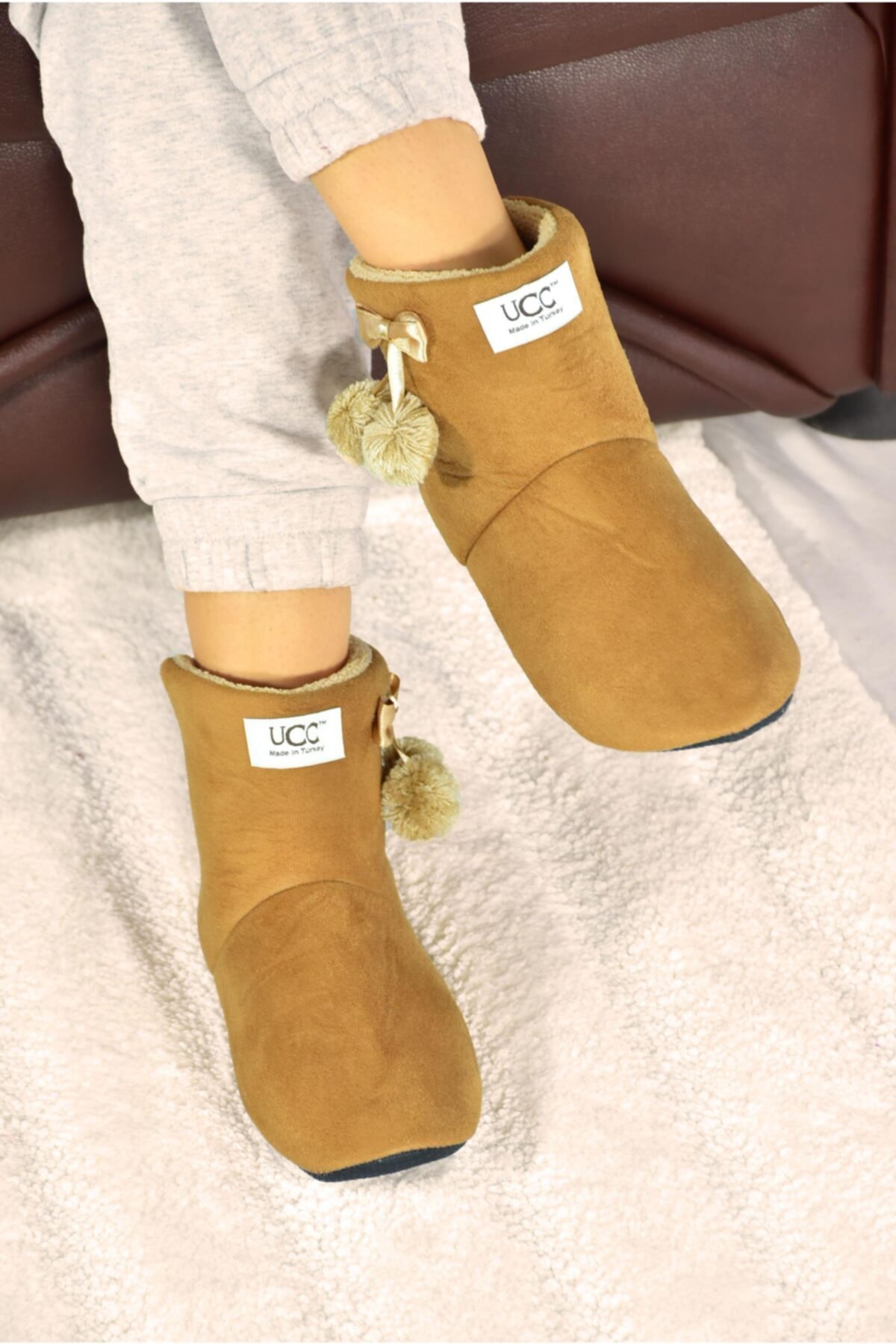 ODESA AYAKKABI MARKET Kadın Ucc Kurdelalı Ev Botu