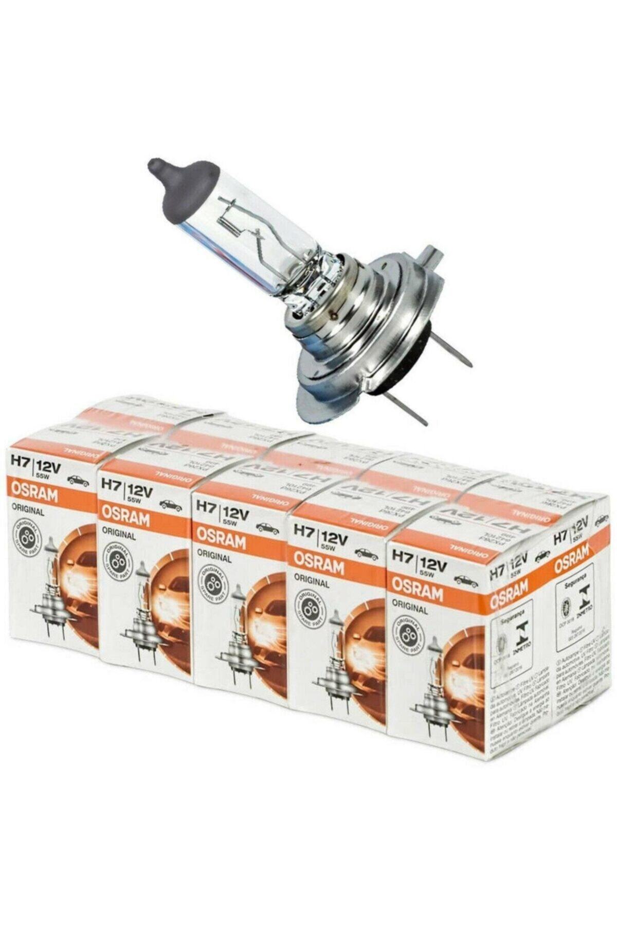 Osram 12v H7 55w Standart Far Ampulü Alman Malı Orjinal 64210 (10 Adet)